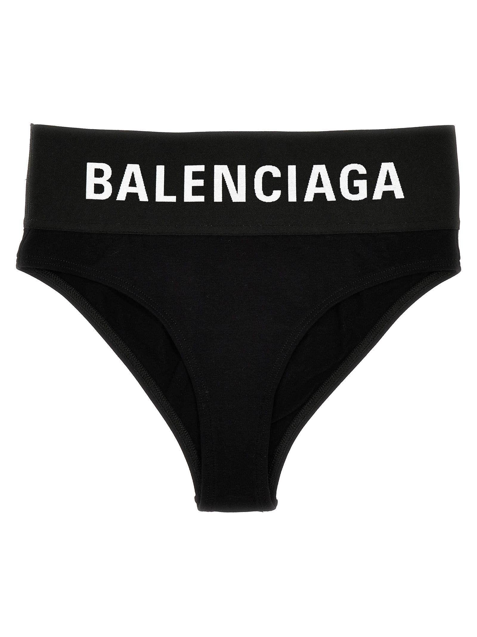 Balenciaga Slip Elastico Logo Underwear, Body in Black | Lyst