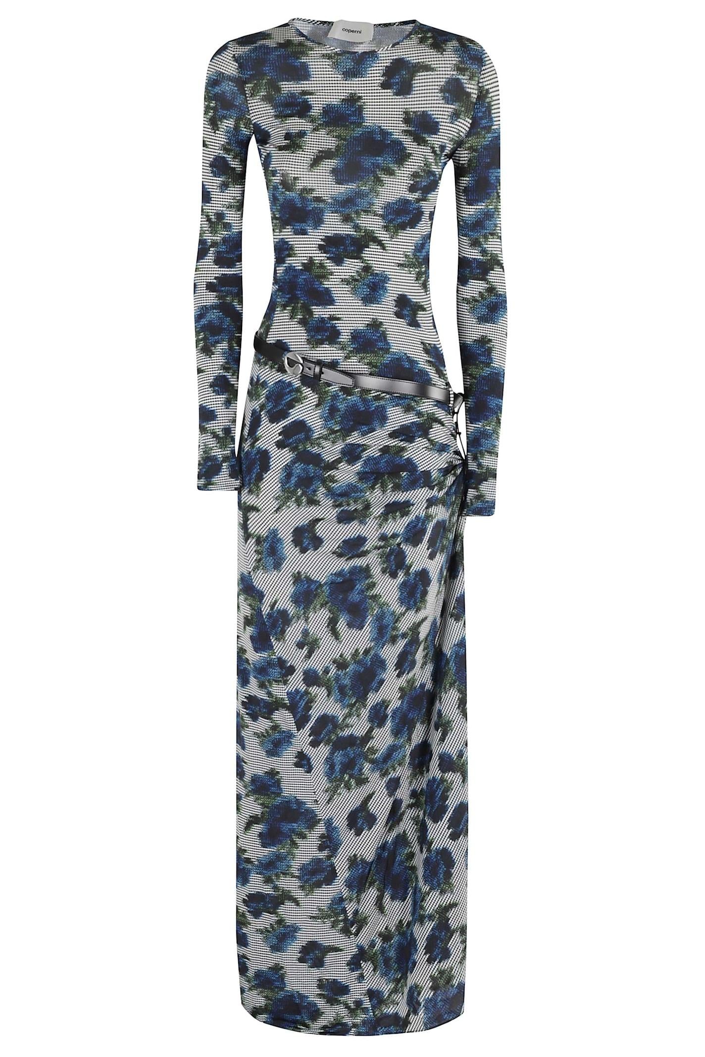 Coperni Suspended Dress Ascii in Blue | Lyst