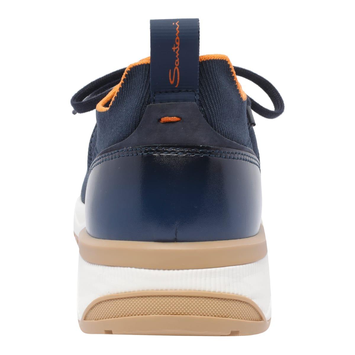 Santoni Flin Sneakers in Blue for Men | Lyst