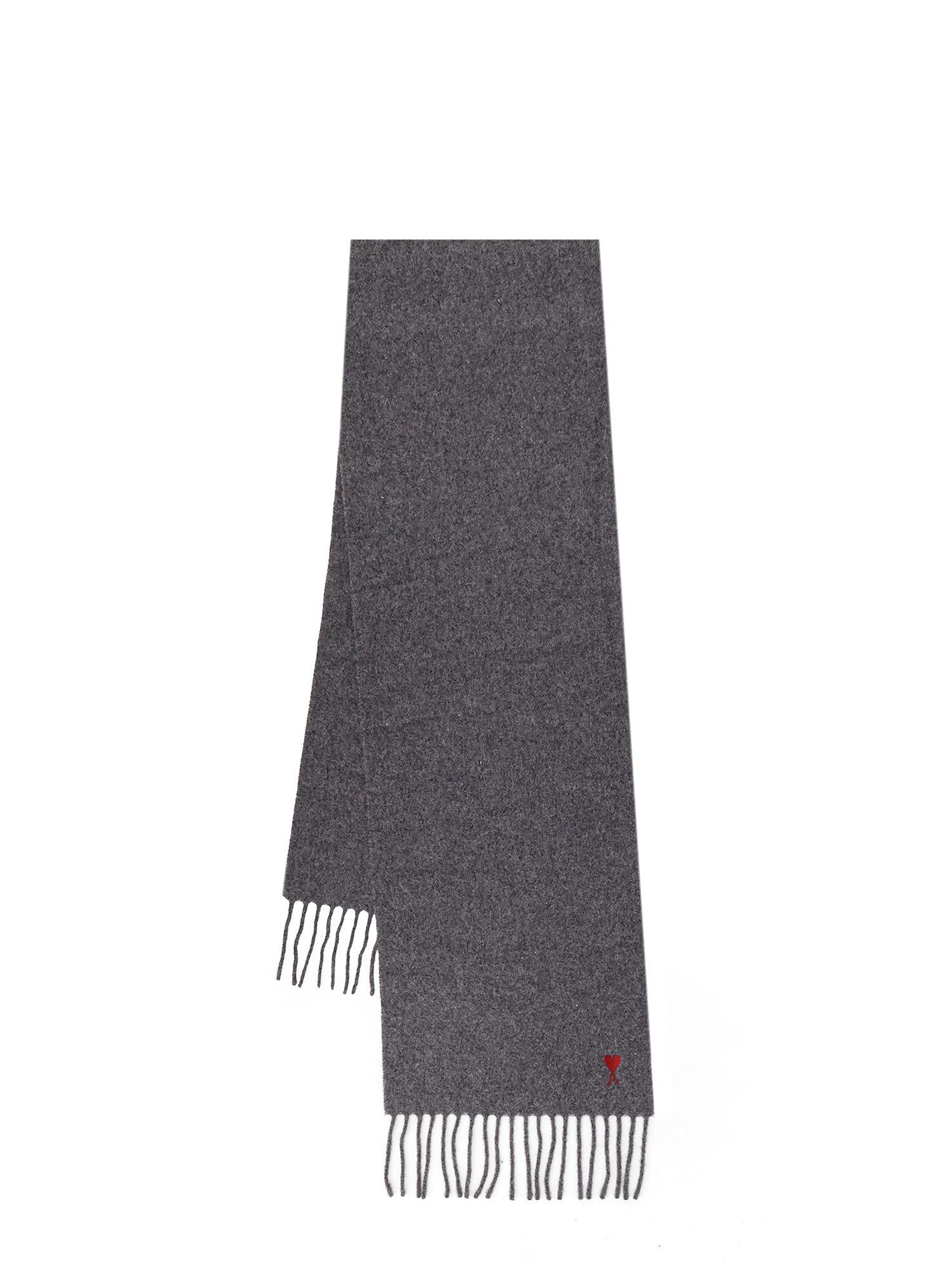 【 AMI PARIS 】 Black Fringe Scarf 20250278_57244811_600.jpg