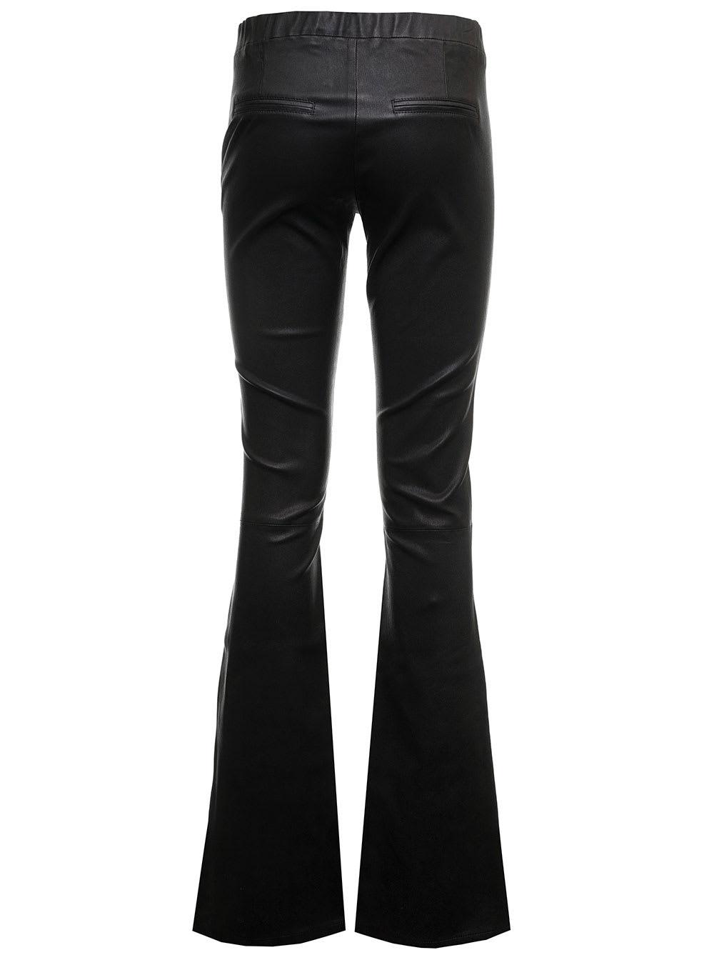 Arma Izzy Stretch Flare Black Leather Pants | Lyst