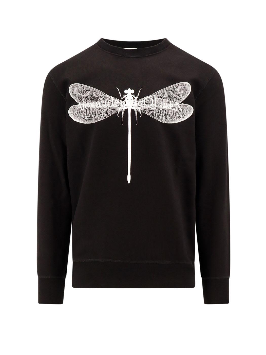 【関税&送料込】Alexander Mcqueen Black Red Cotton Zip Sweat Alexander McQueen Black/red cotton zip sweatshirt | TheDoubleF