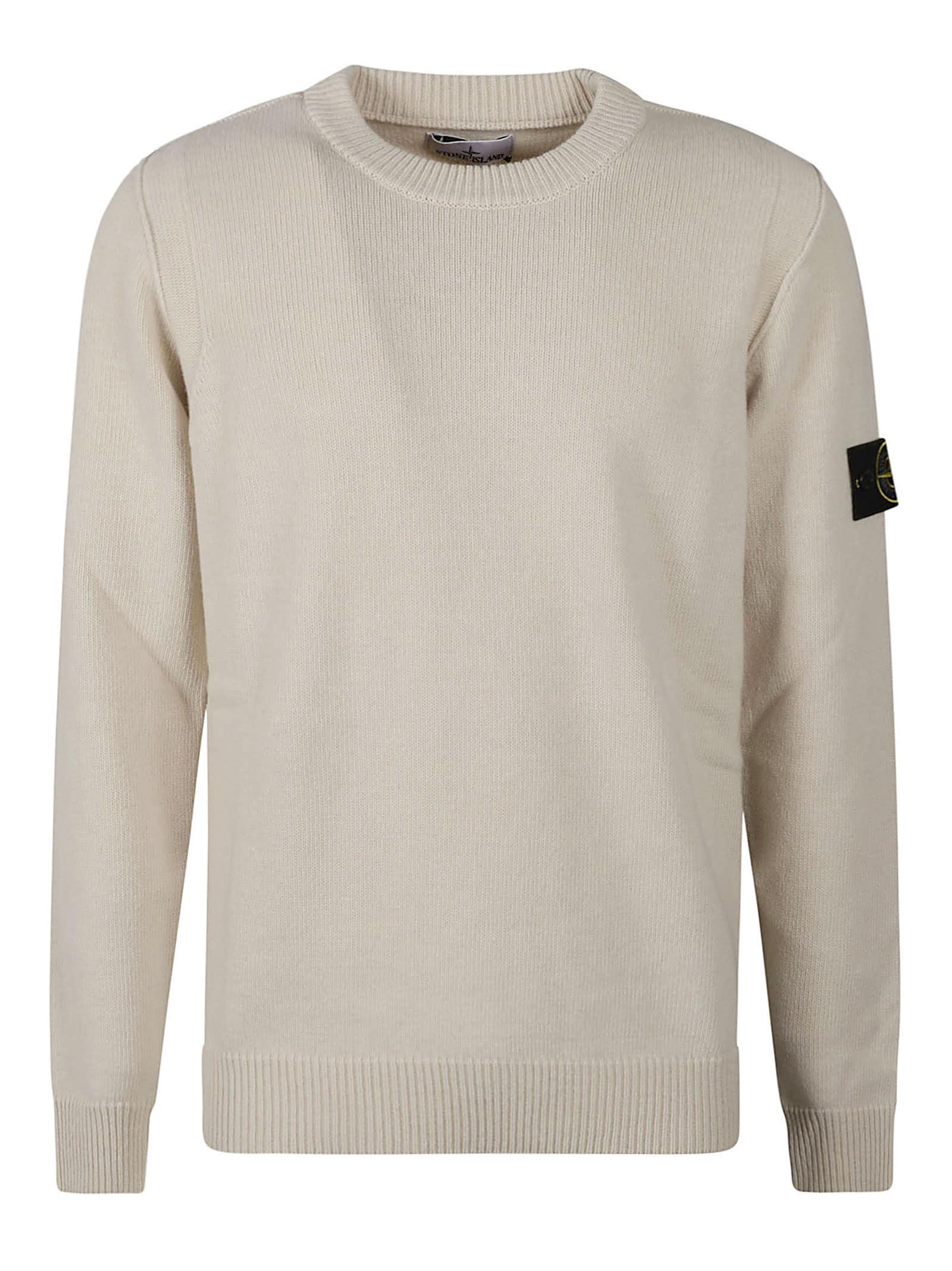 Stone island chalk logo sweatshirt on sale