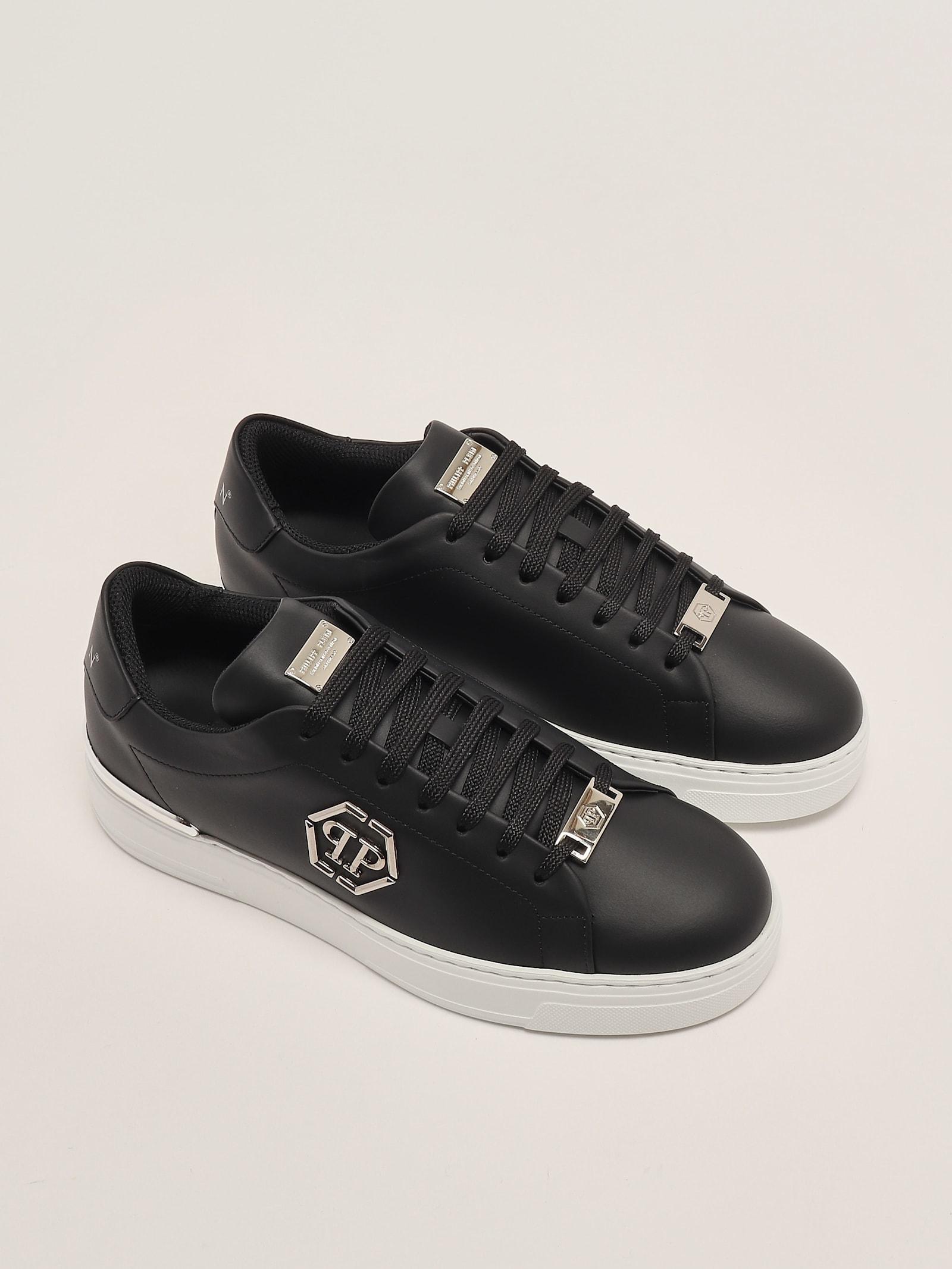 PHILIPP PLEIN 'Exhagon’ sneakers Leather Lo-Top Sneaker Hexagon | Philipp Plein