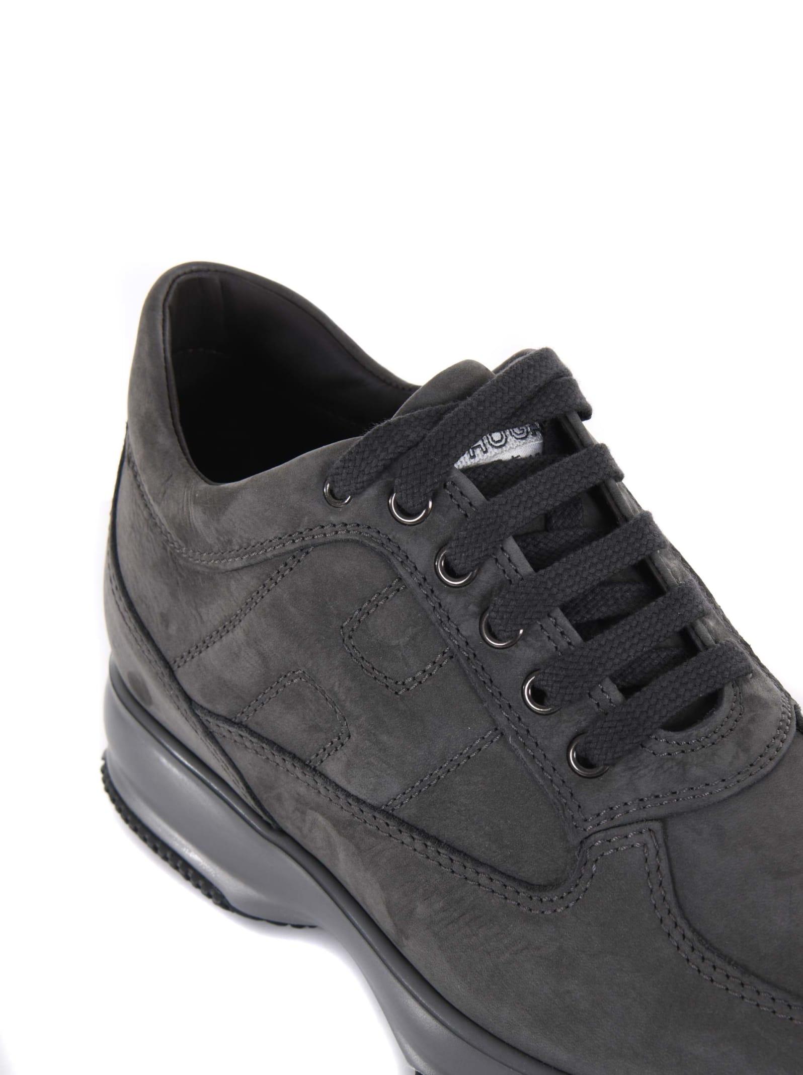 HOGAN INTERACTIVE Sneaker uomo grigia nabuk | Quellogiusto Shop online