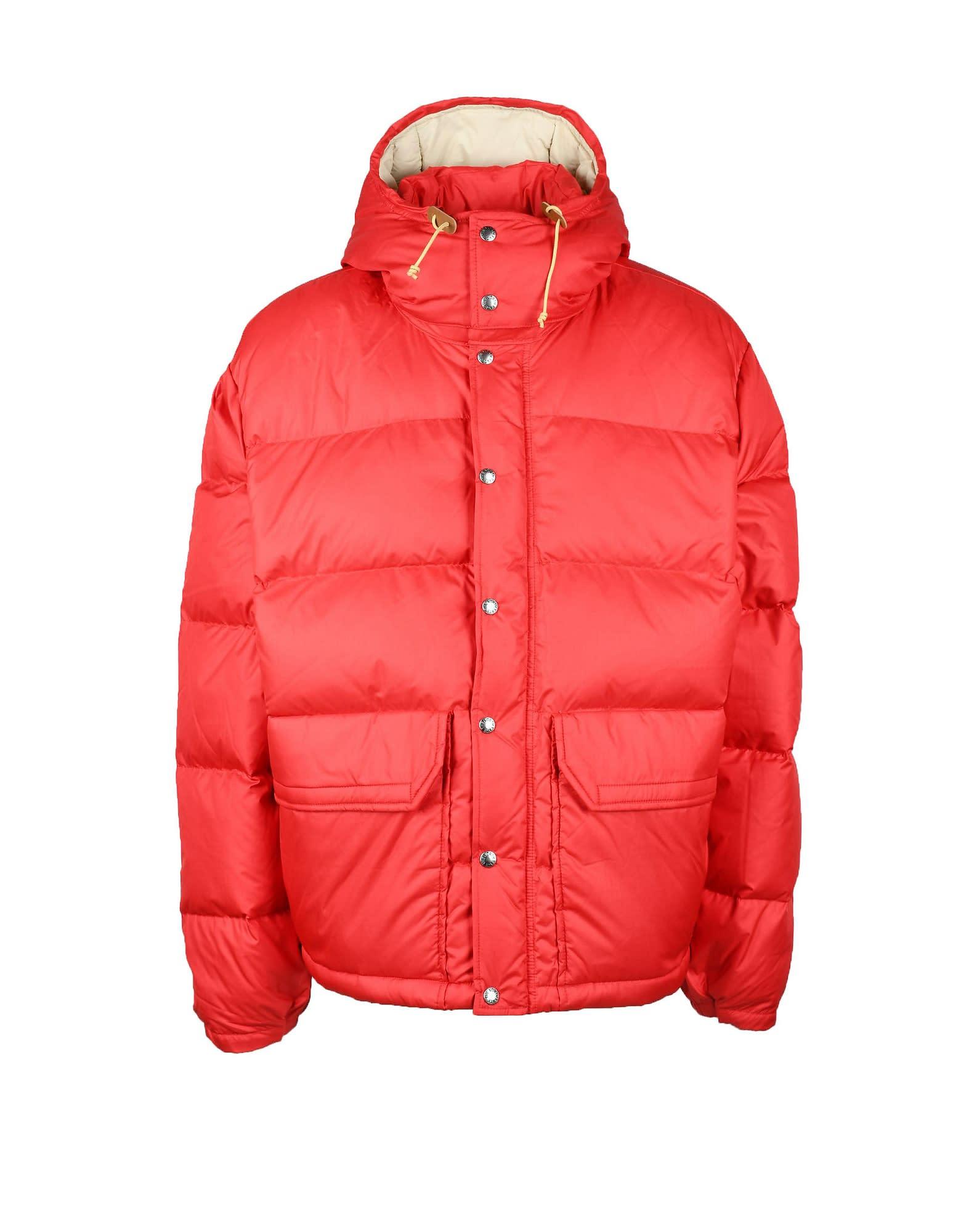 The North Face Beige Padded Jacket in Red for Men | Lyst