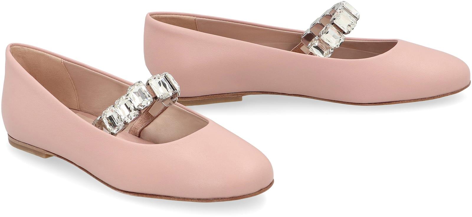 【CASADEI】Crystal Ballet Flats Crystal Ballet Flats in Black for Women | Casadei®