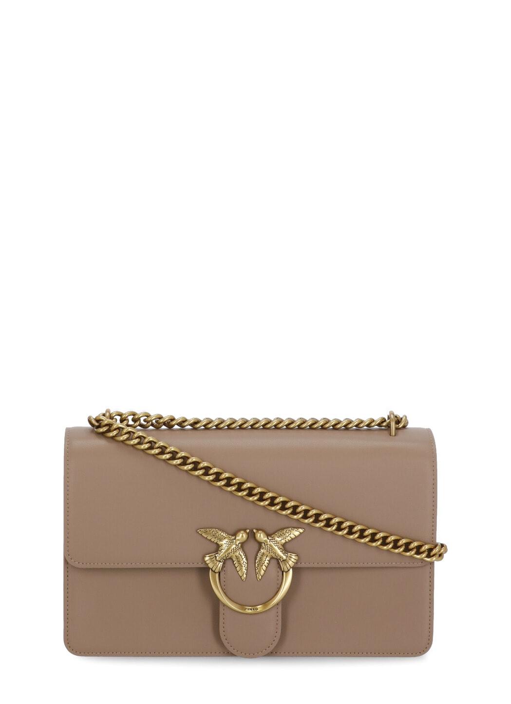 Pinko Love One Classic Bag in Brown | Lyst