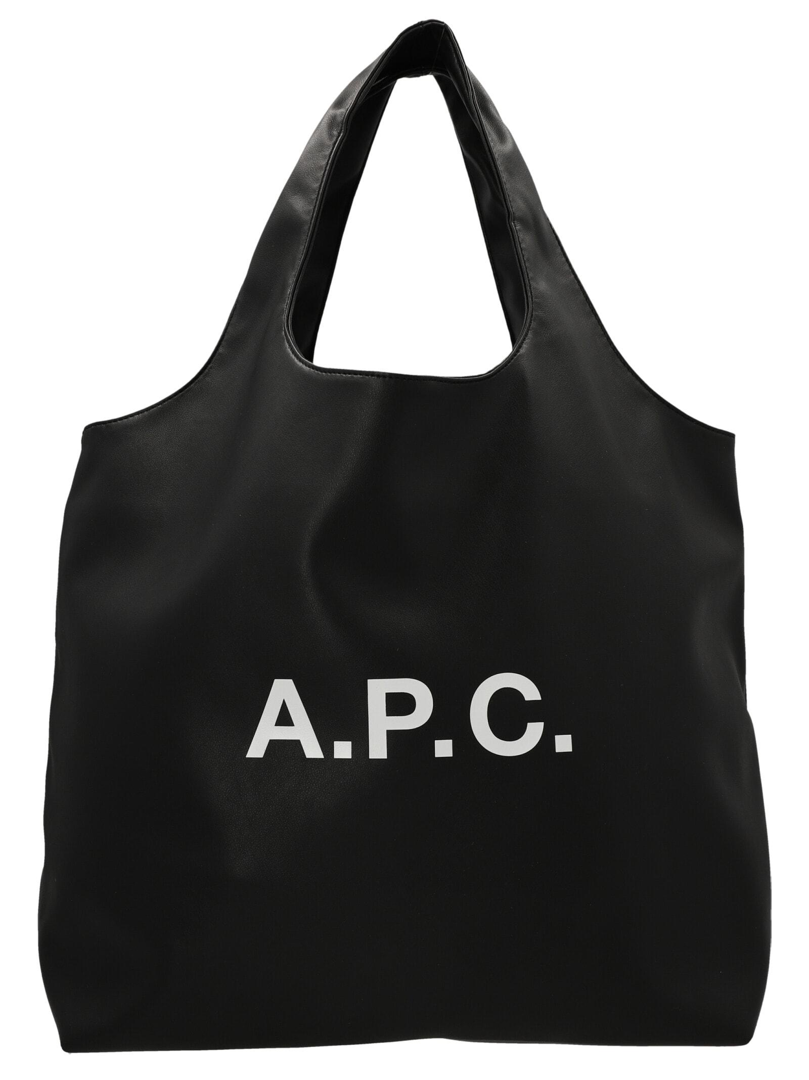 A.P.C. Ninon Shopping Bag in Black | Lyst