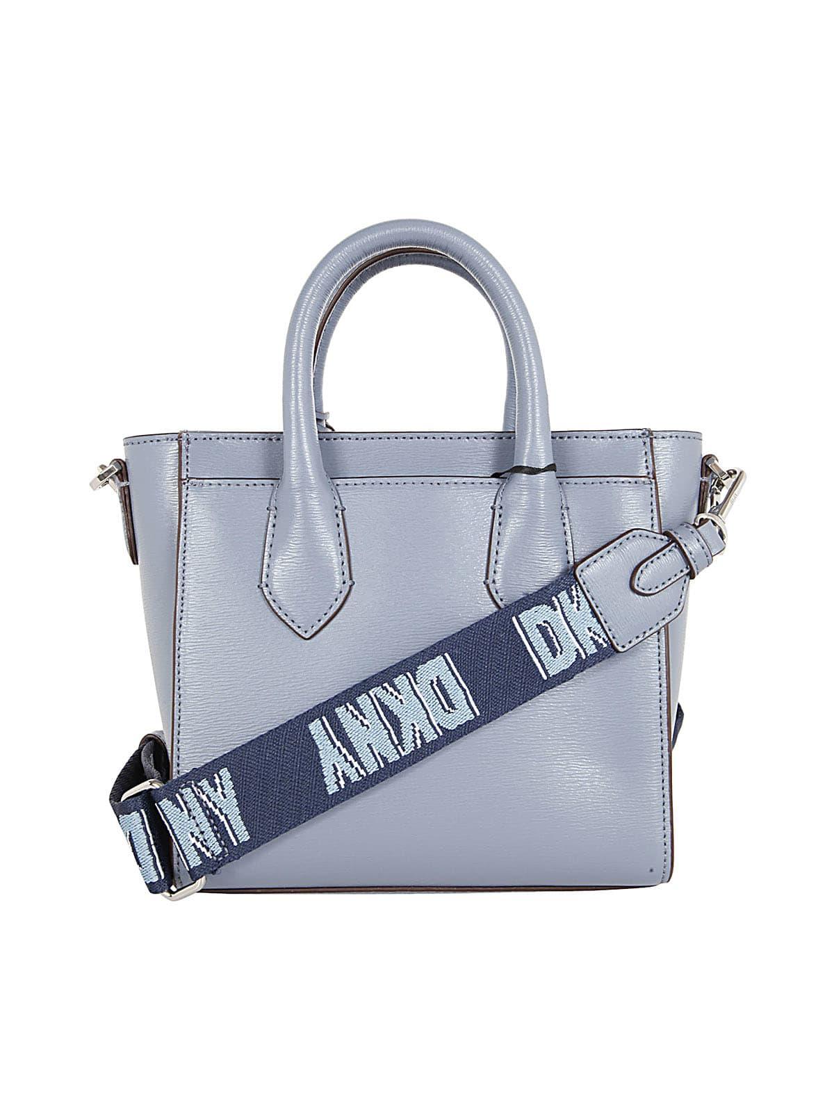DKNY Leather Valery Sm Satchel Bag in q Steel Blue (Blue) | Lyst