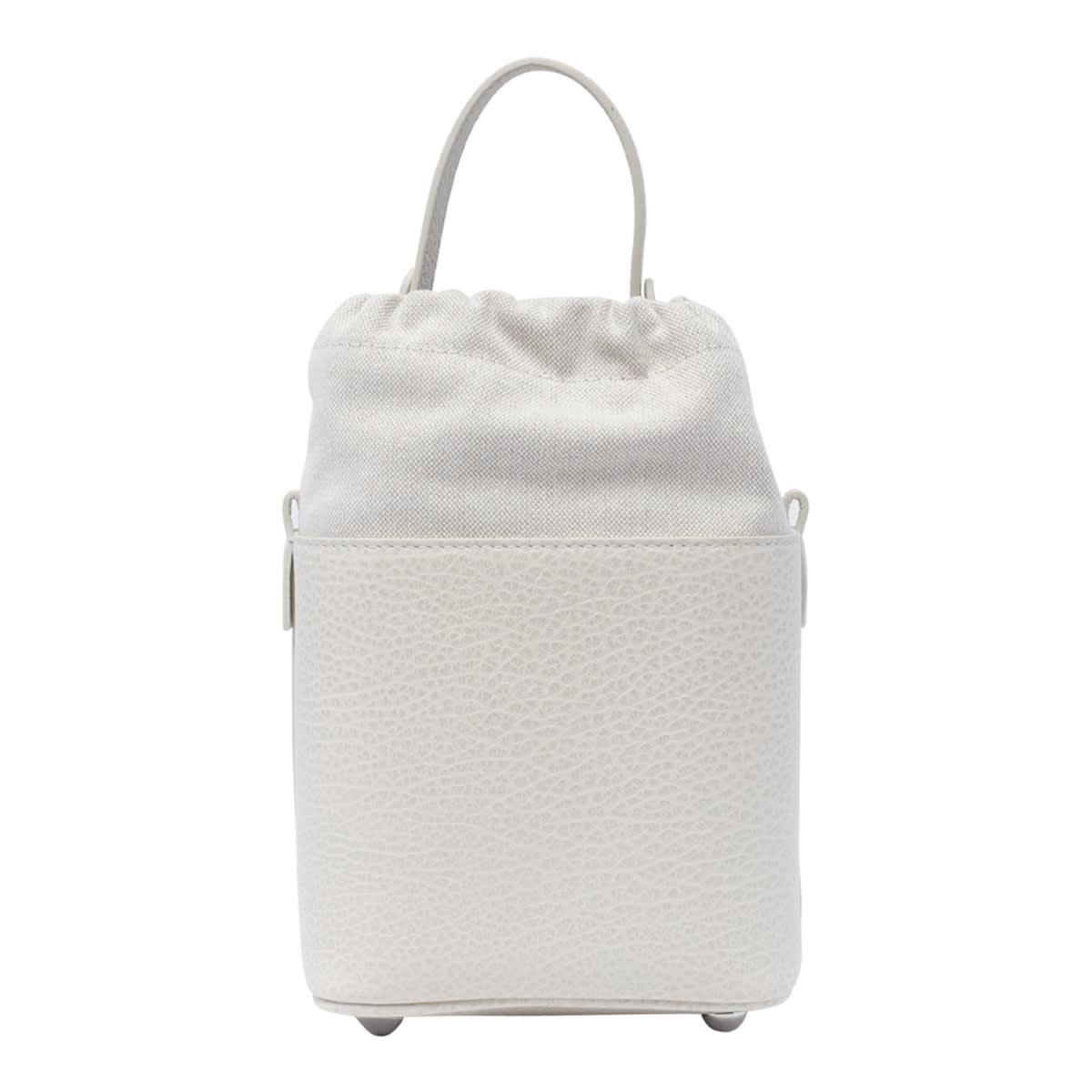 Maison margiela bucket bag white hotsell