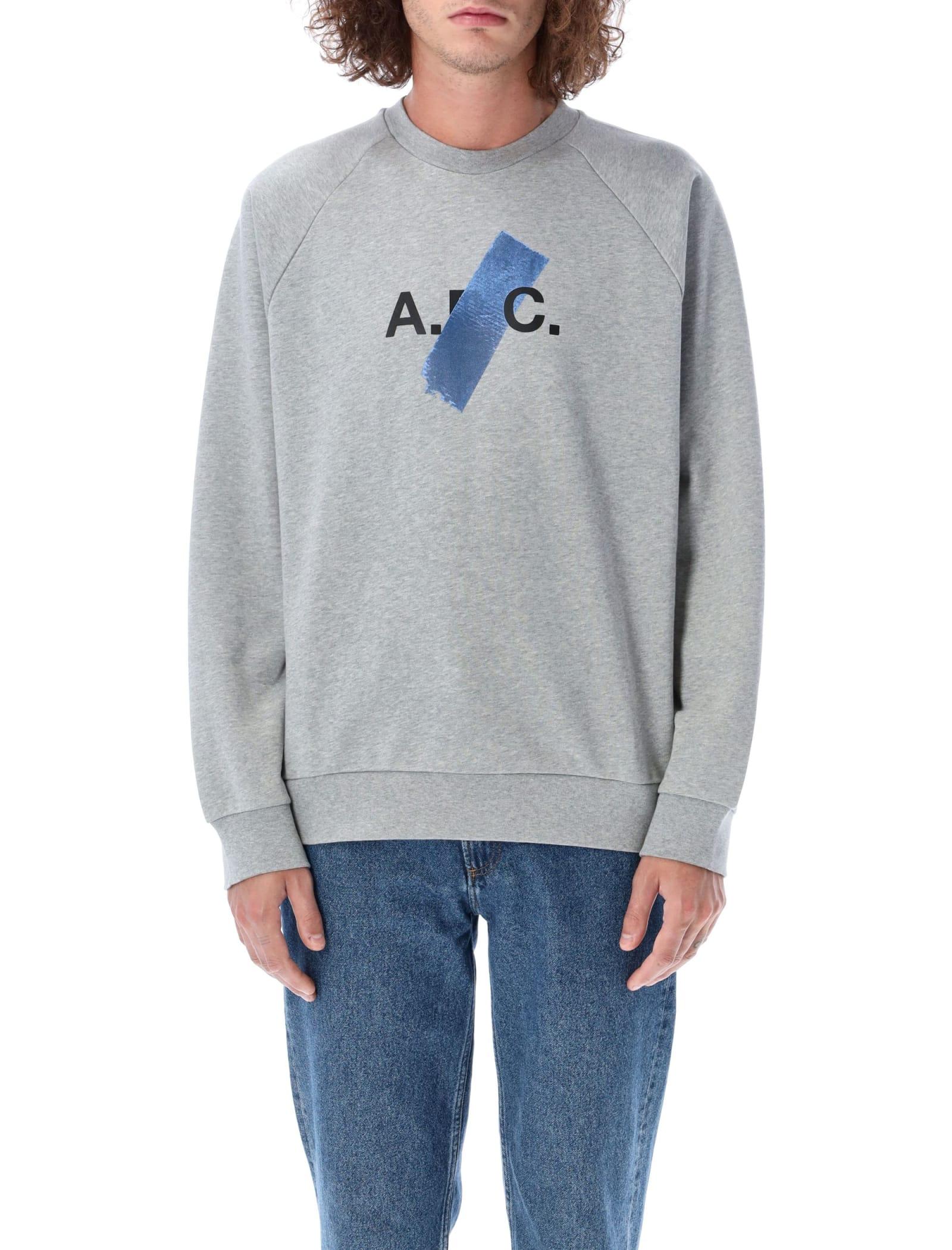 A.P.C. Shiba H Sweatshirt in Blue for Men Lyst