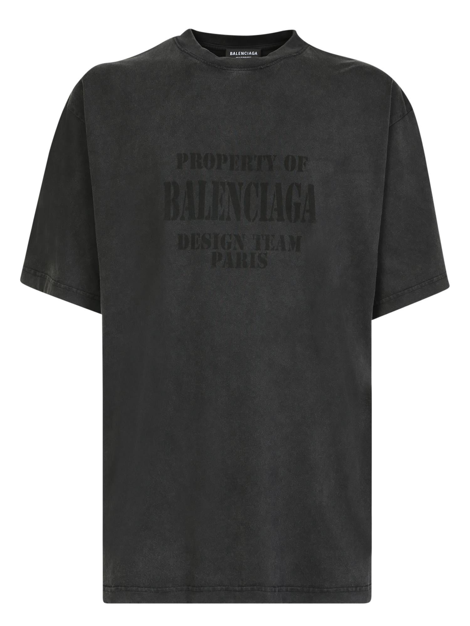 Balenciaga Property T-shirt in Black for Men | Lyst