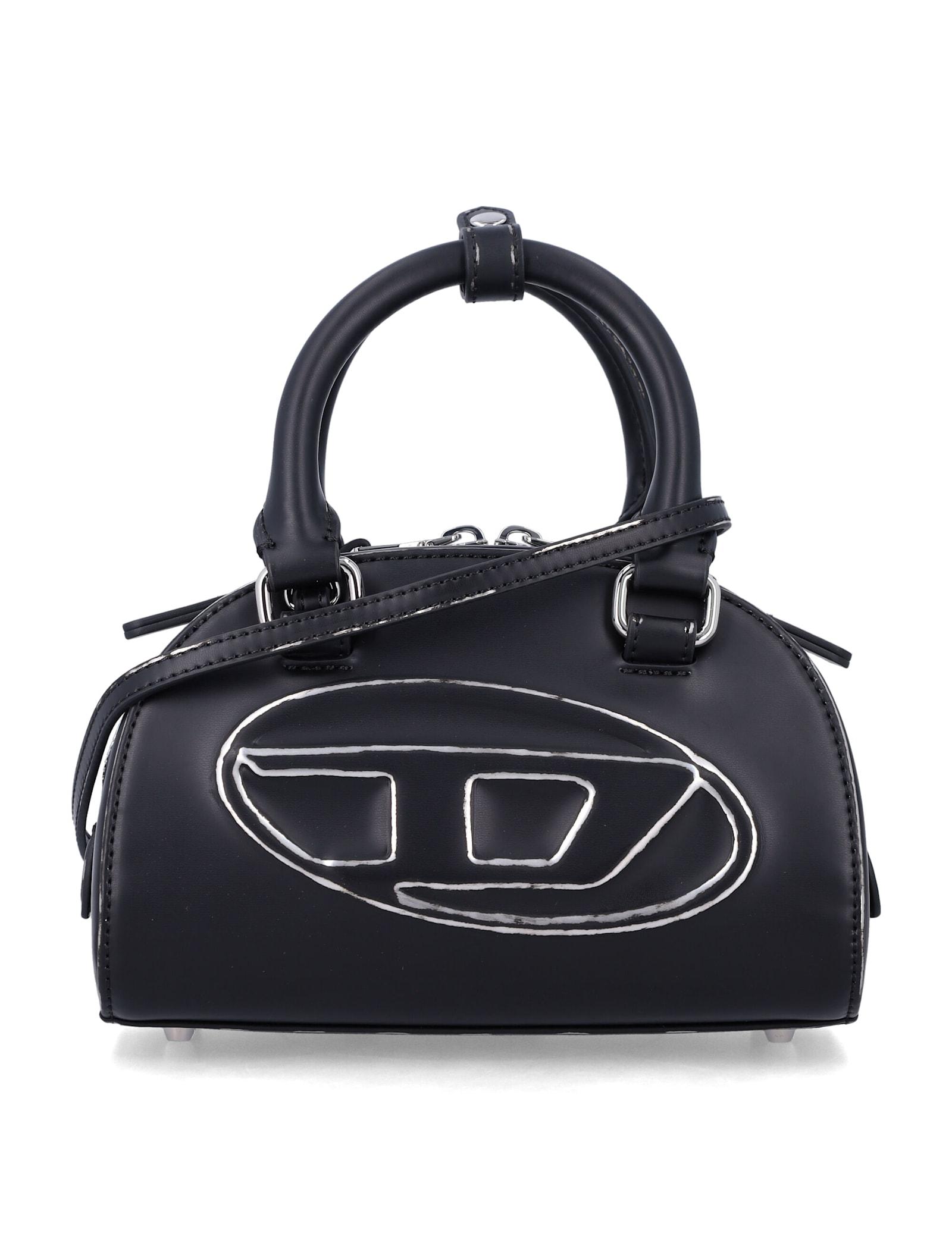 Nappa Leather Diesel Bags Uk Buy DIESEL 1DR Iconic Medium Shoulder Bag Blue Color Women