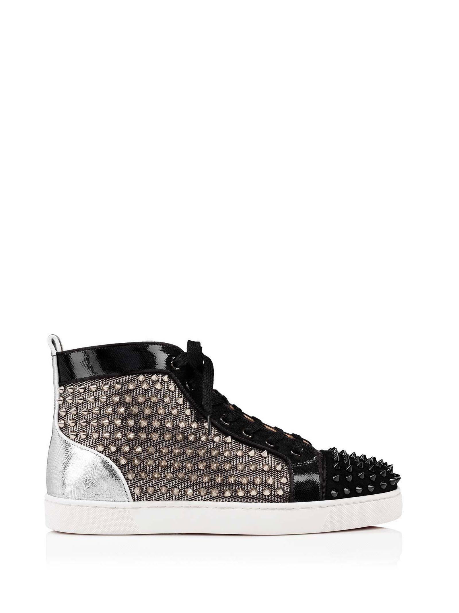 Christian Louboutin Louis Sneaker With Studs in White for Men | Lyst