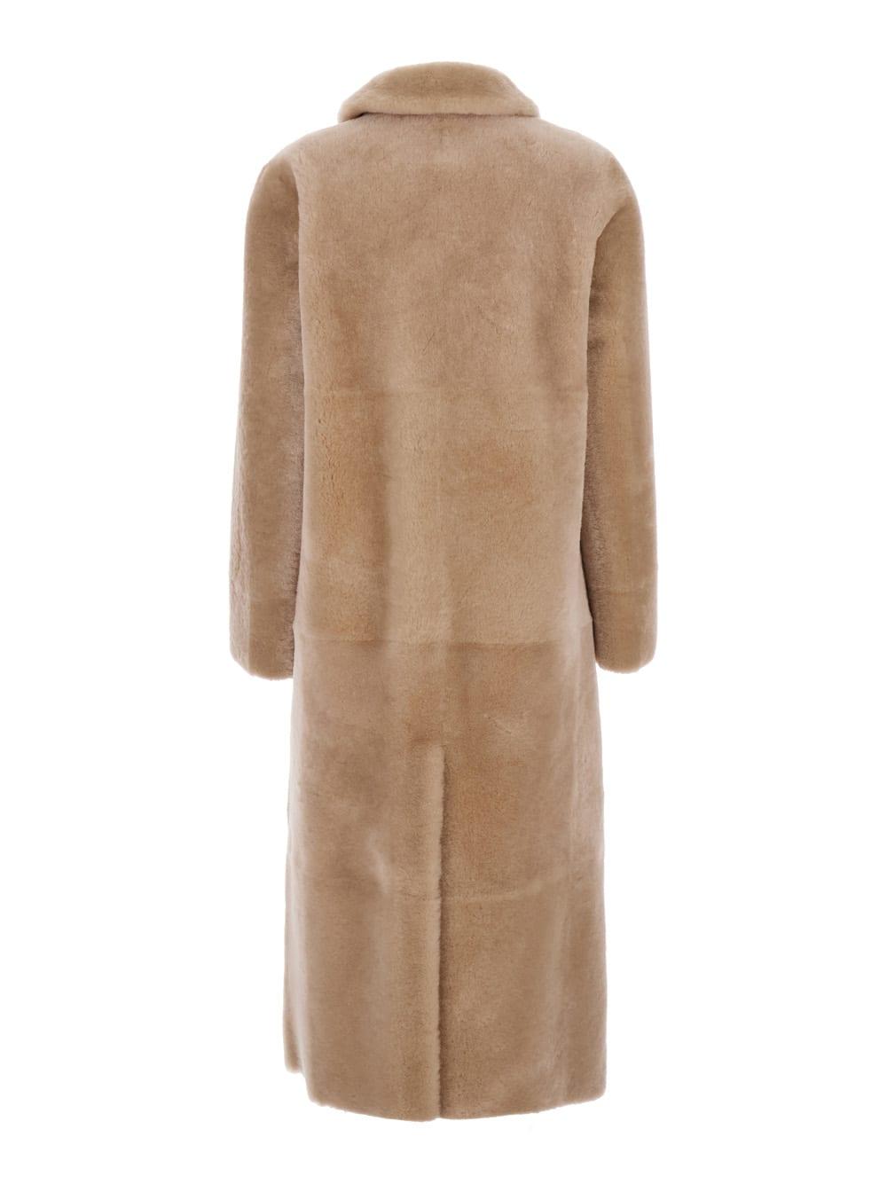 コート BLANCHA Light astrakhan merino shearling coat Blancha Shearling coat Blancha