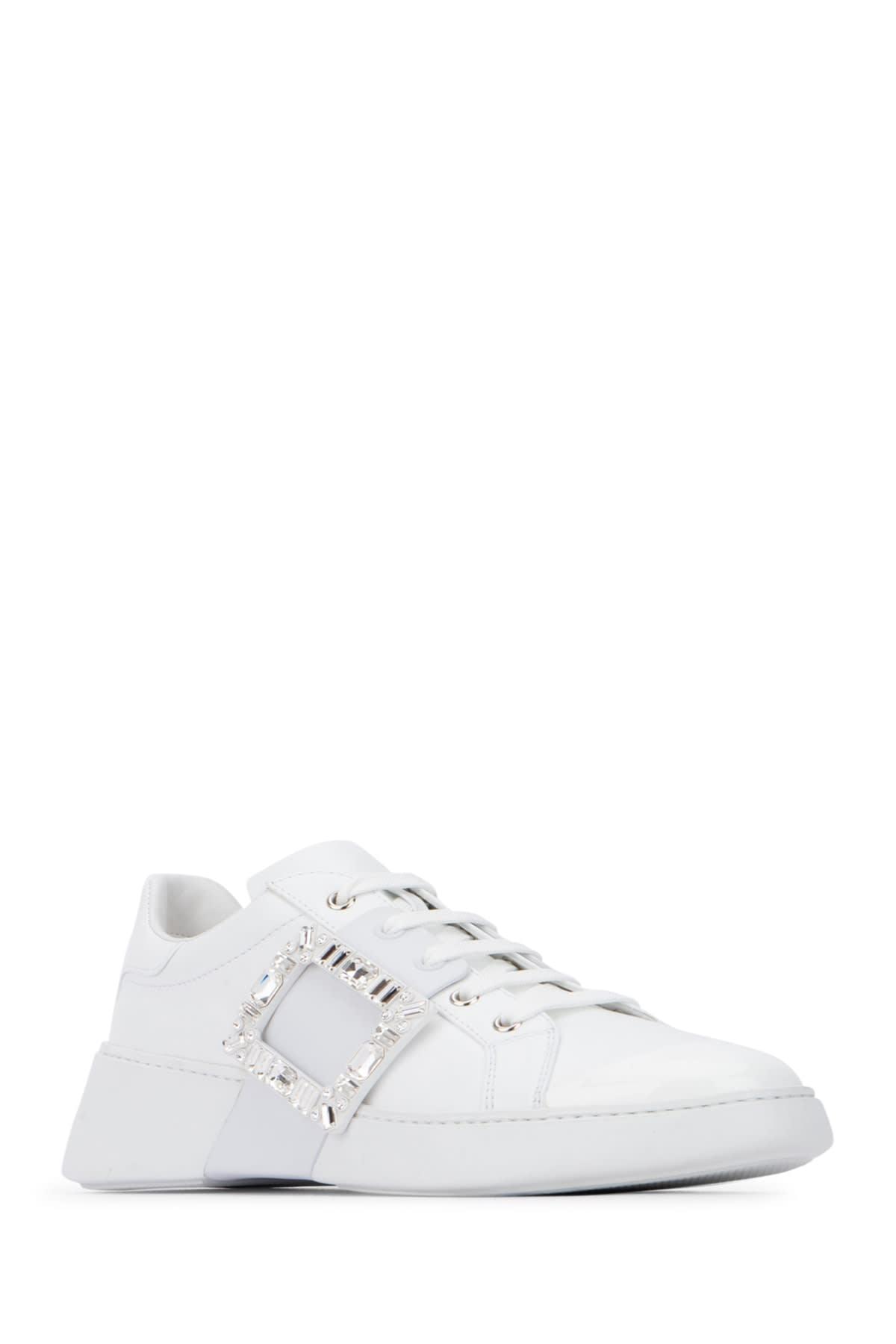 スニーカー Roger Vivier Viv Skate Strass Buc Roger Vivier Viv Skate Strass Buc in White | Lyst
