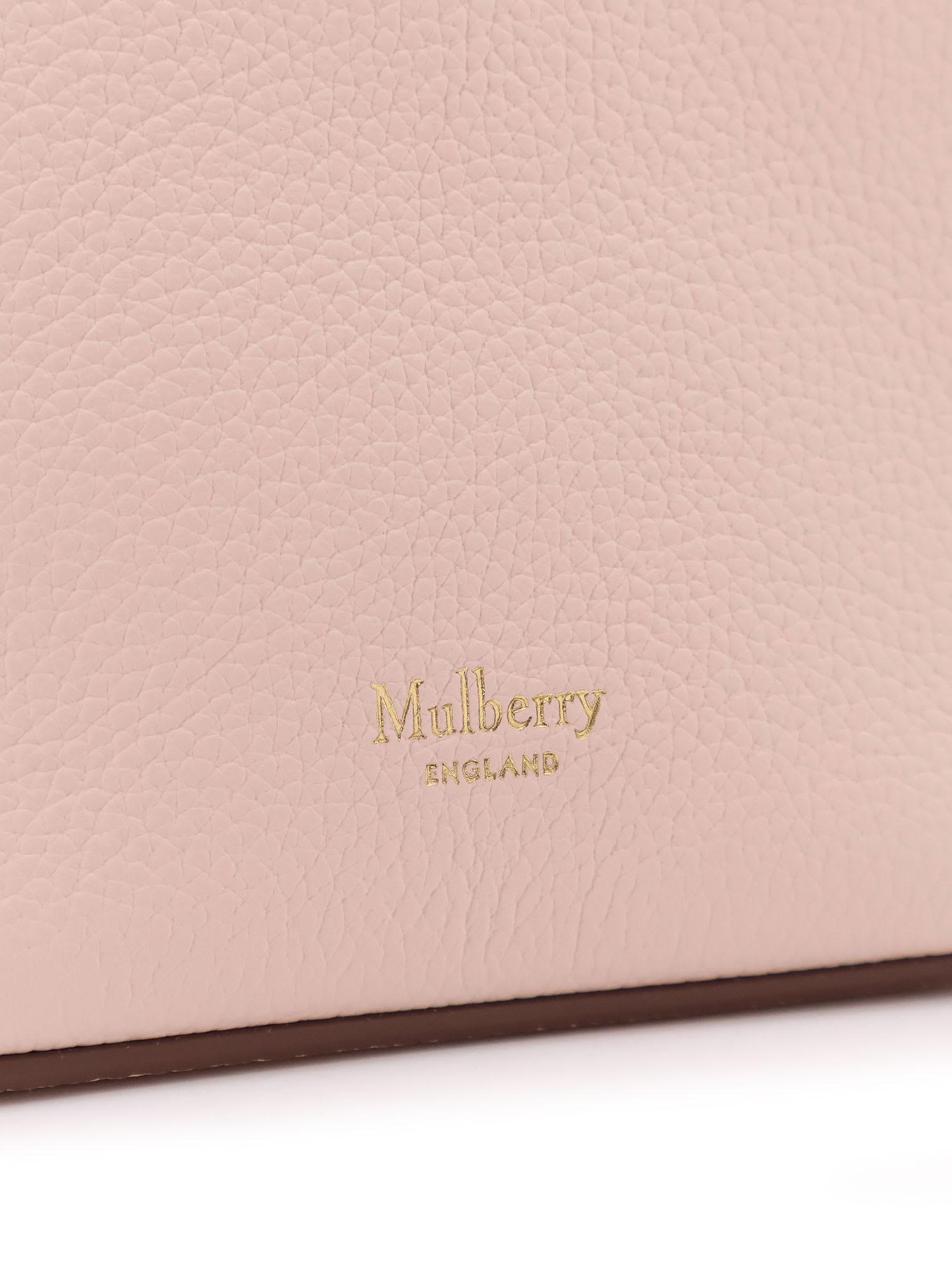 ショルダーバッグ・ポシェット Mulberry Leather Bucket Bag With Logo Mulberry Leather bucket bag with logo - Black | RL8803205A100