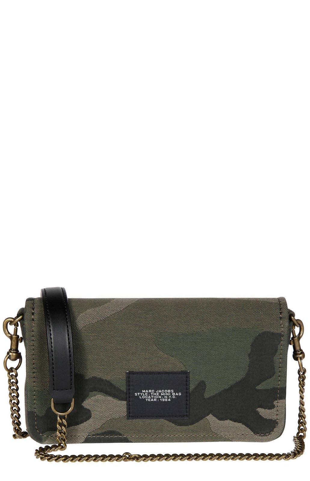 Marc Jacobs The Camo Jacquard Chain Mini Bag in Gray | Lyst