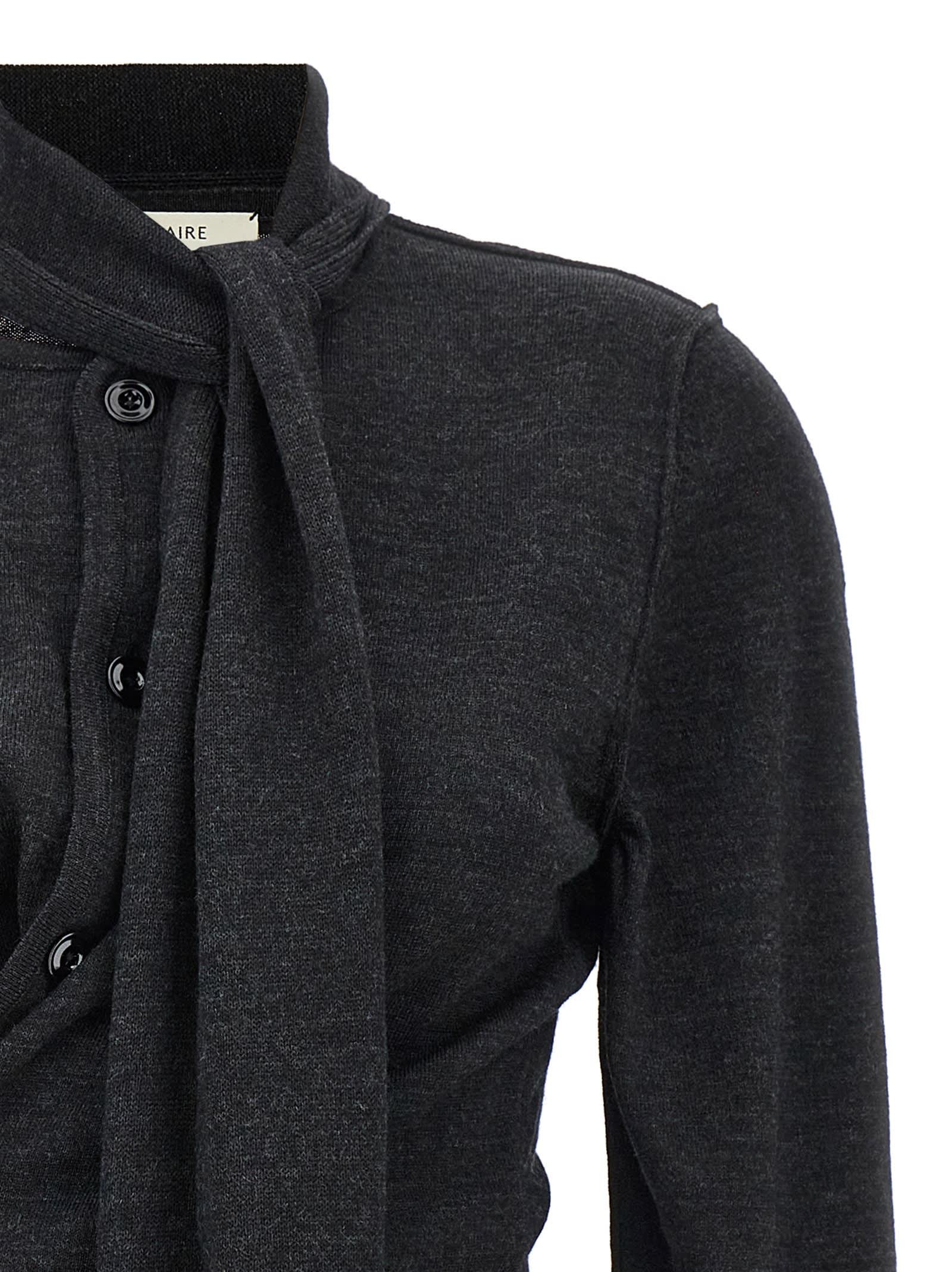 Lemaire 'Twisted' Cardigan in Black | Lyst