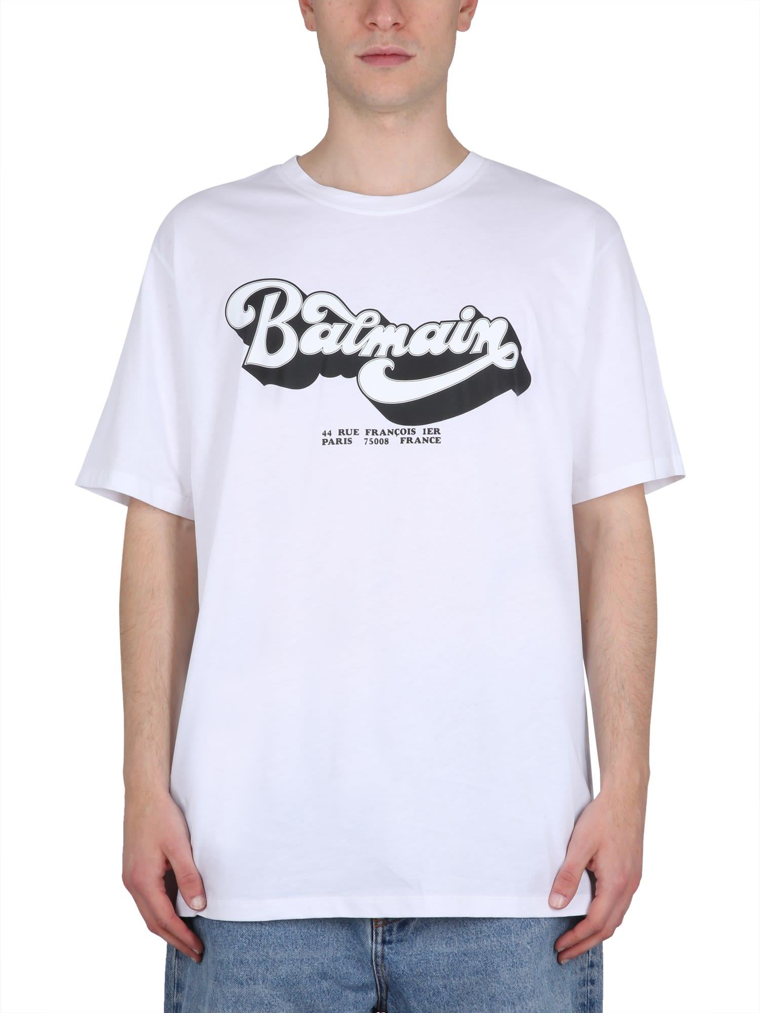 Balmain T-shirt 70' in White for Men | Lyst
