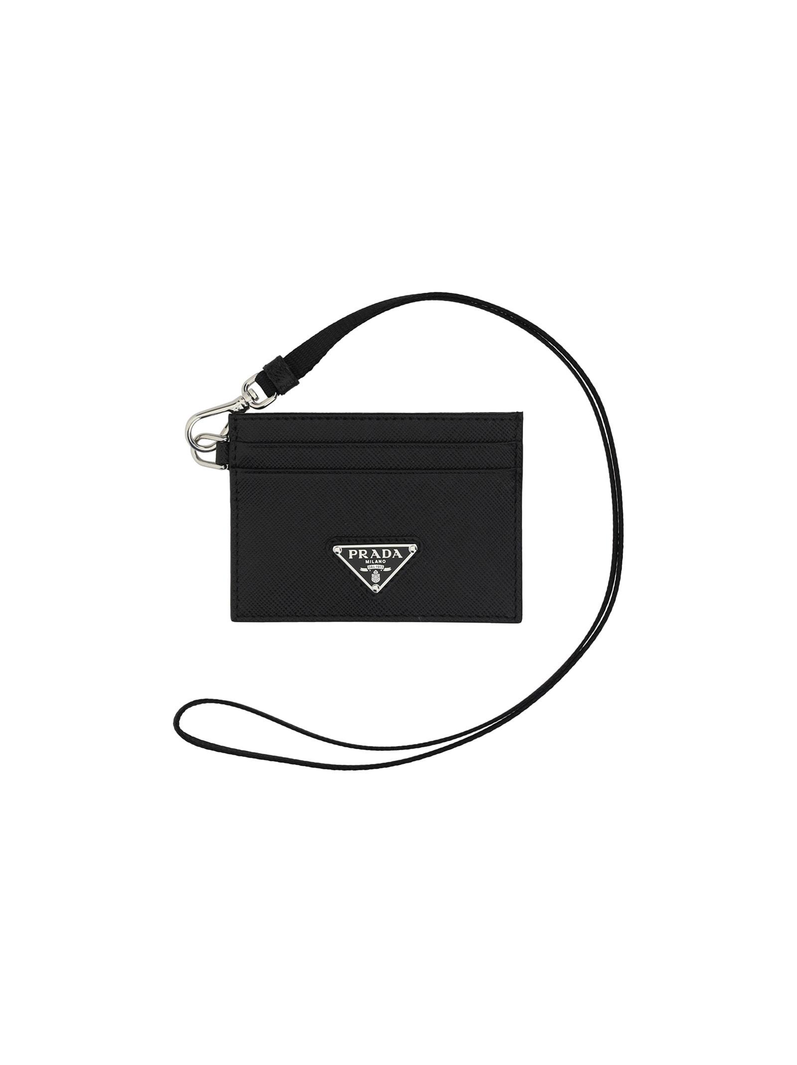 Prada credit cheap card wallet