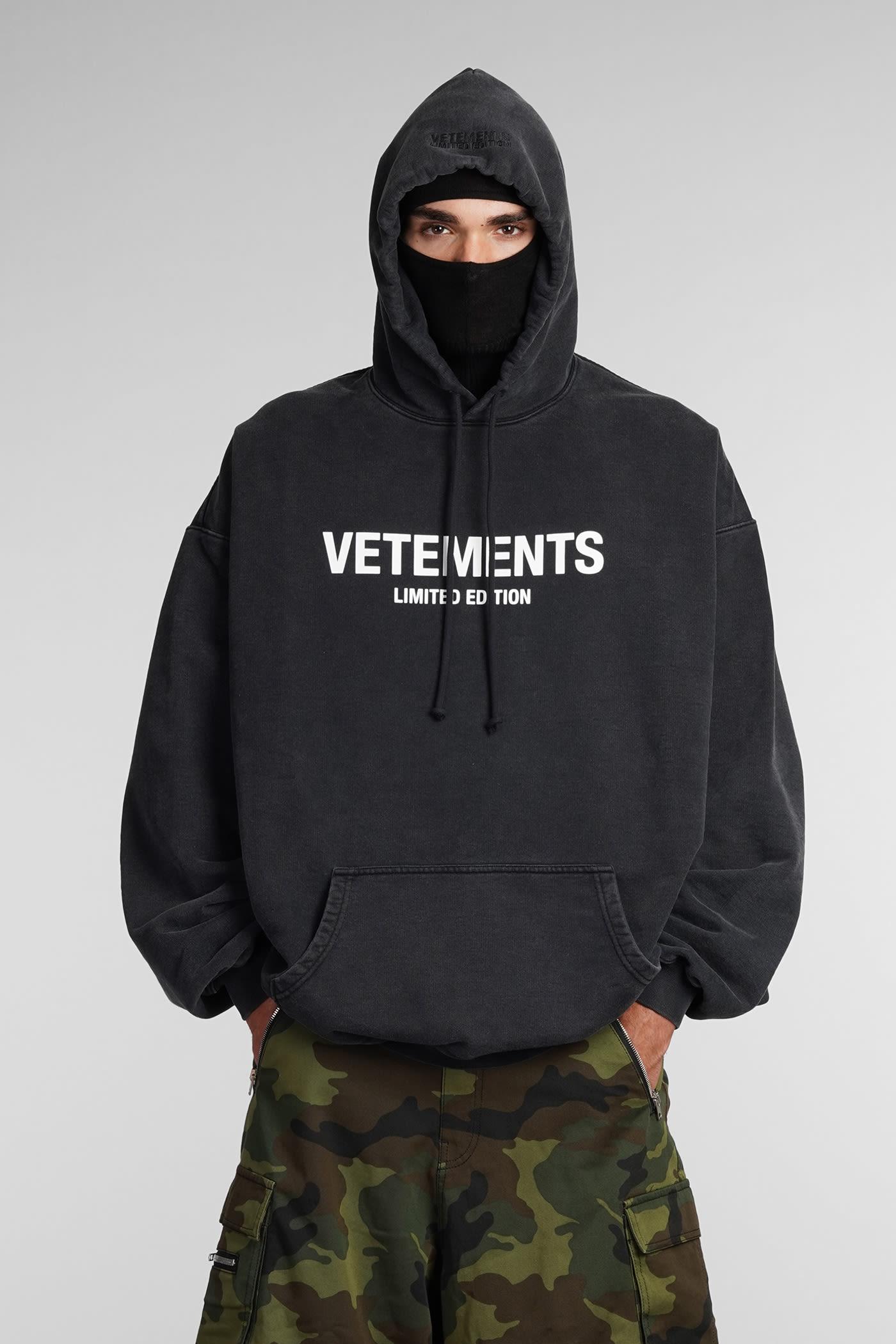 Vetements black outlet sweatshirt