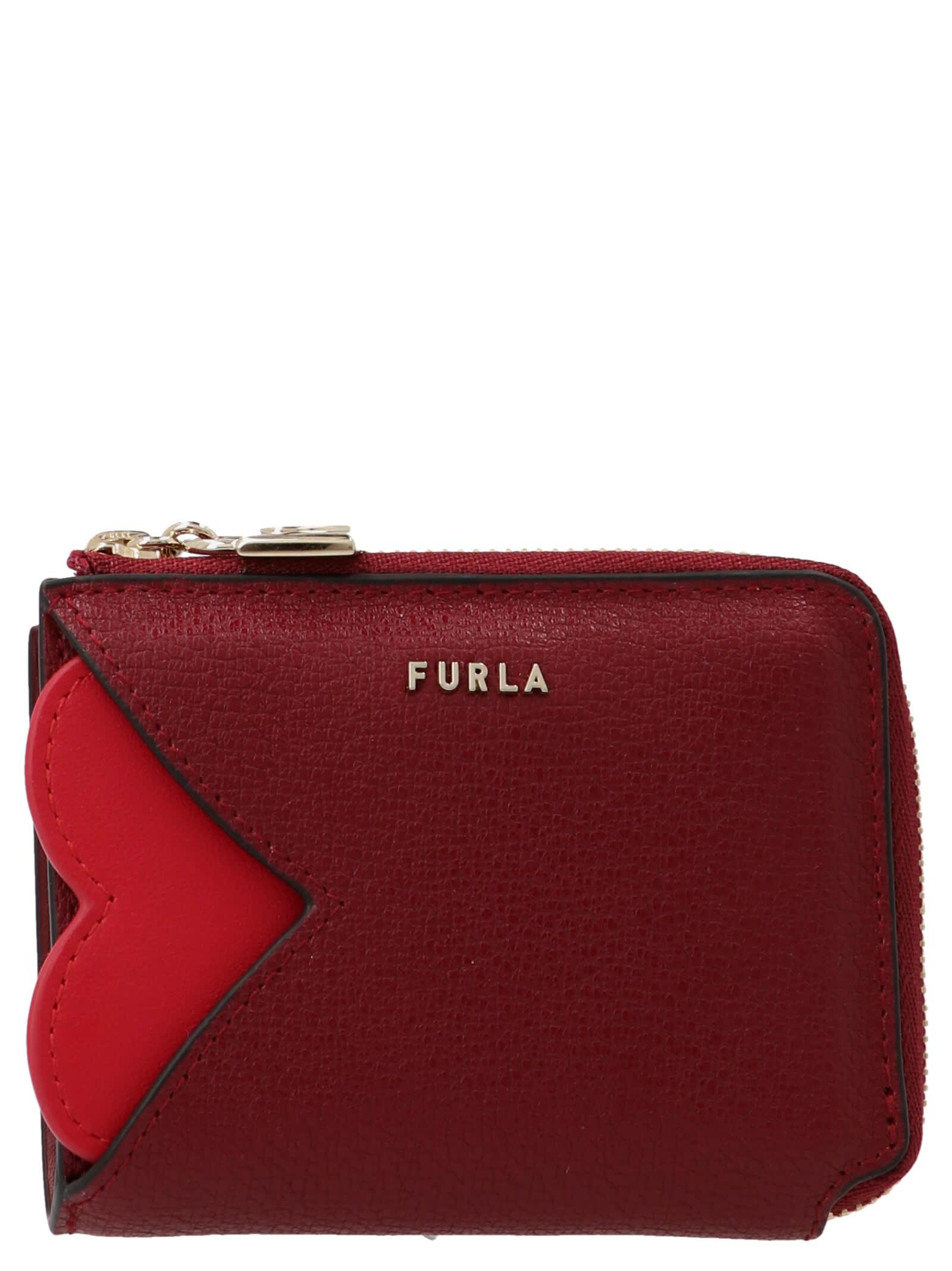 Furla Compact Lovely Small Wallet in Red Lyst