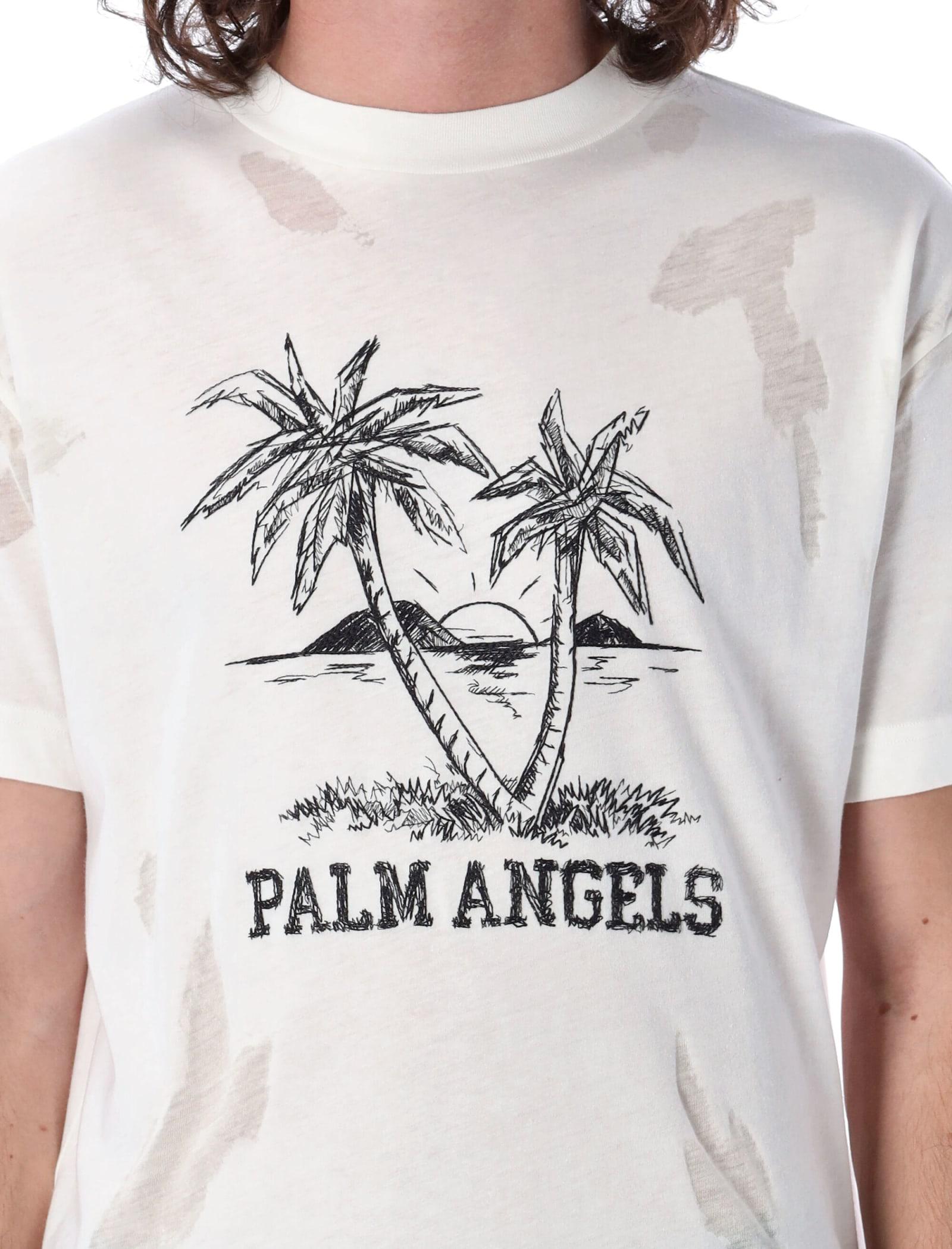 Palm Angels Cotton Sunset Palms Vintage 