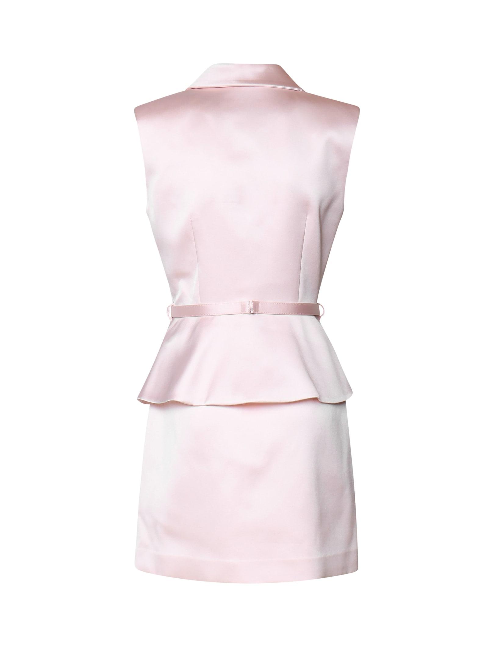 【SELF-PORTRAIT】上品♪ピンクサテンフローラルミディドレス Self-Portrait Satin Tailored Minidress in Pink | Lyst
