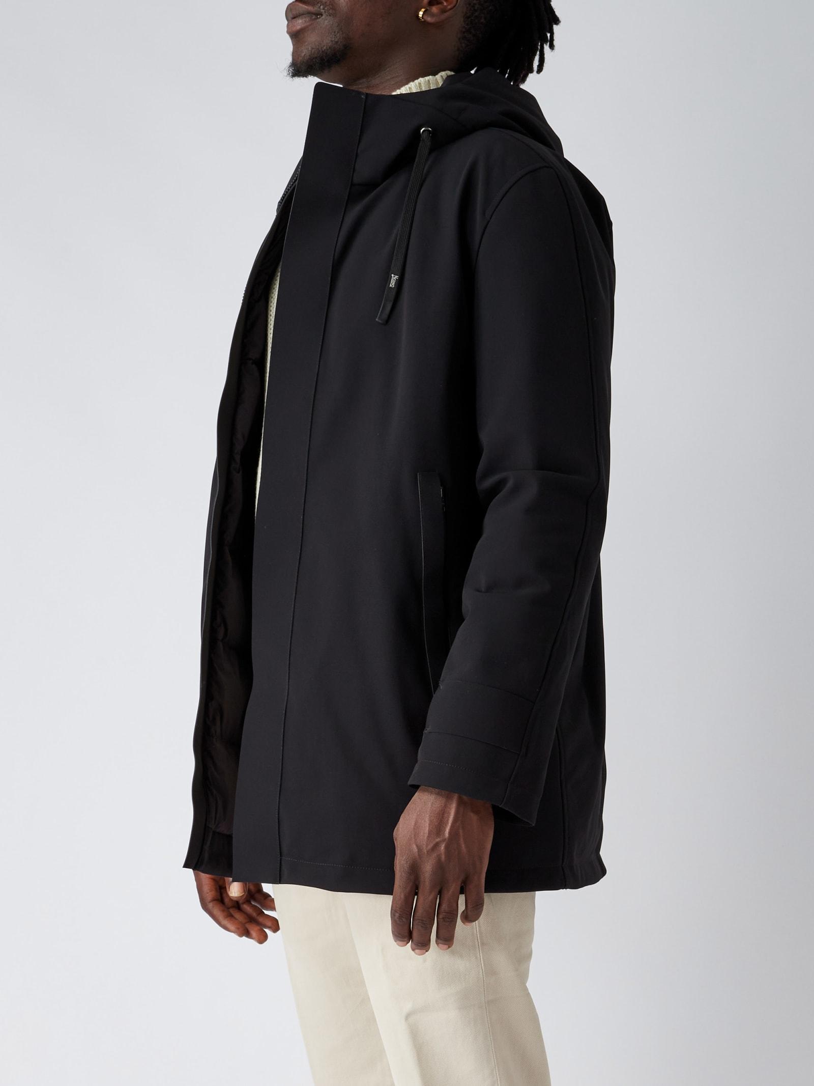 Herno Piumino Uomo Medio Jacket in Black for Men | Lyst