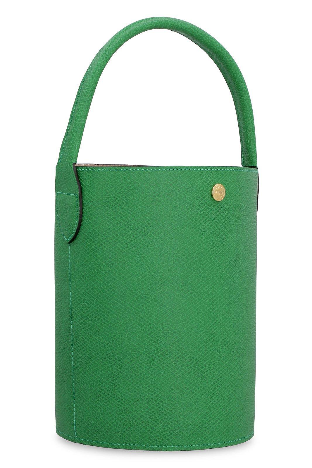 Longchamp Epure S Leather Bucket Bag in Green Lyst