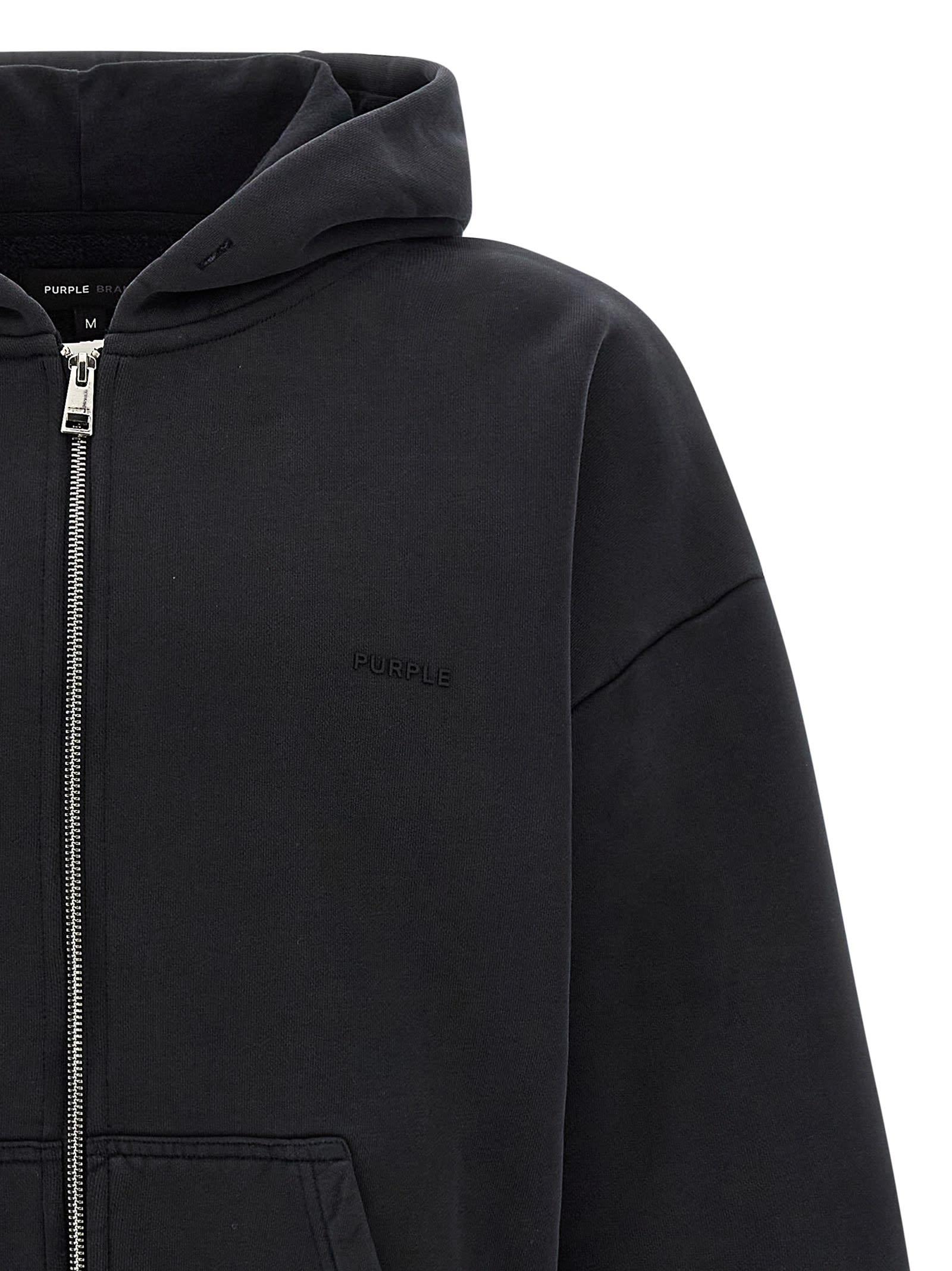 PURPLE BRAND/レザー Zip Up フーディ Purple-brand History 2way Zip Hoodie Mens Style : P408
