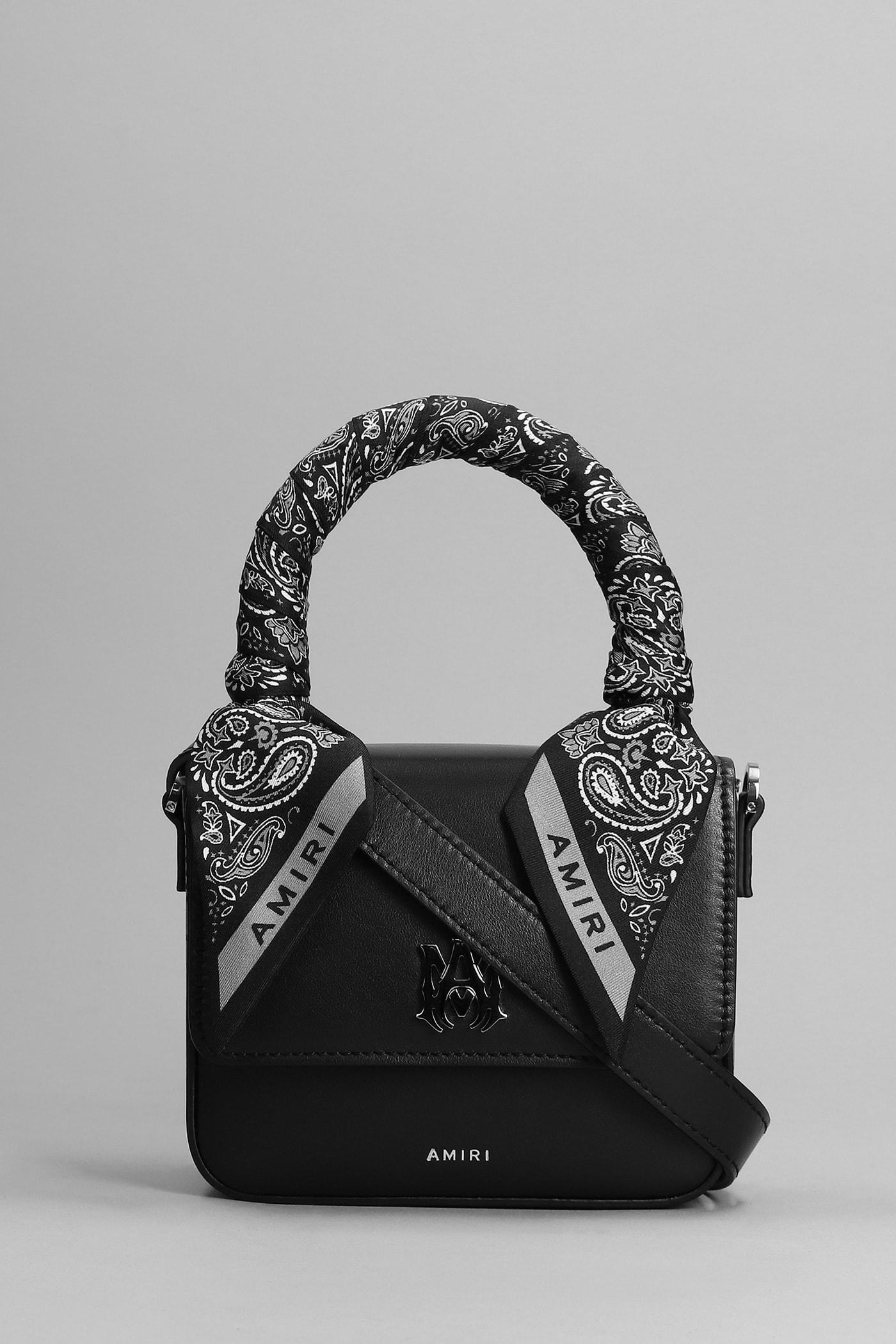Amiri Shoulder Bag In Black Leather in Gray | Lyst