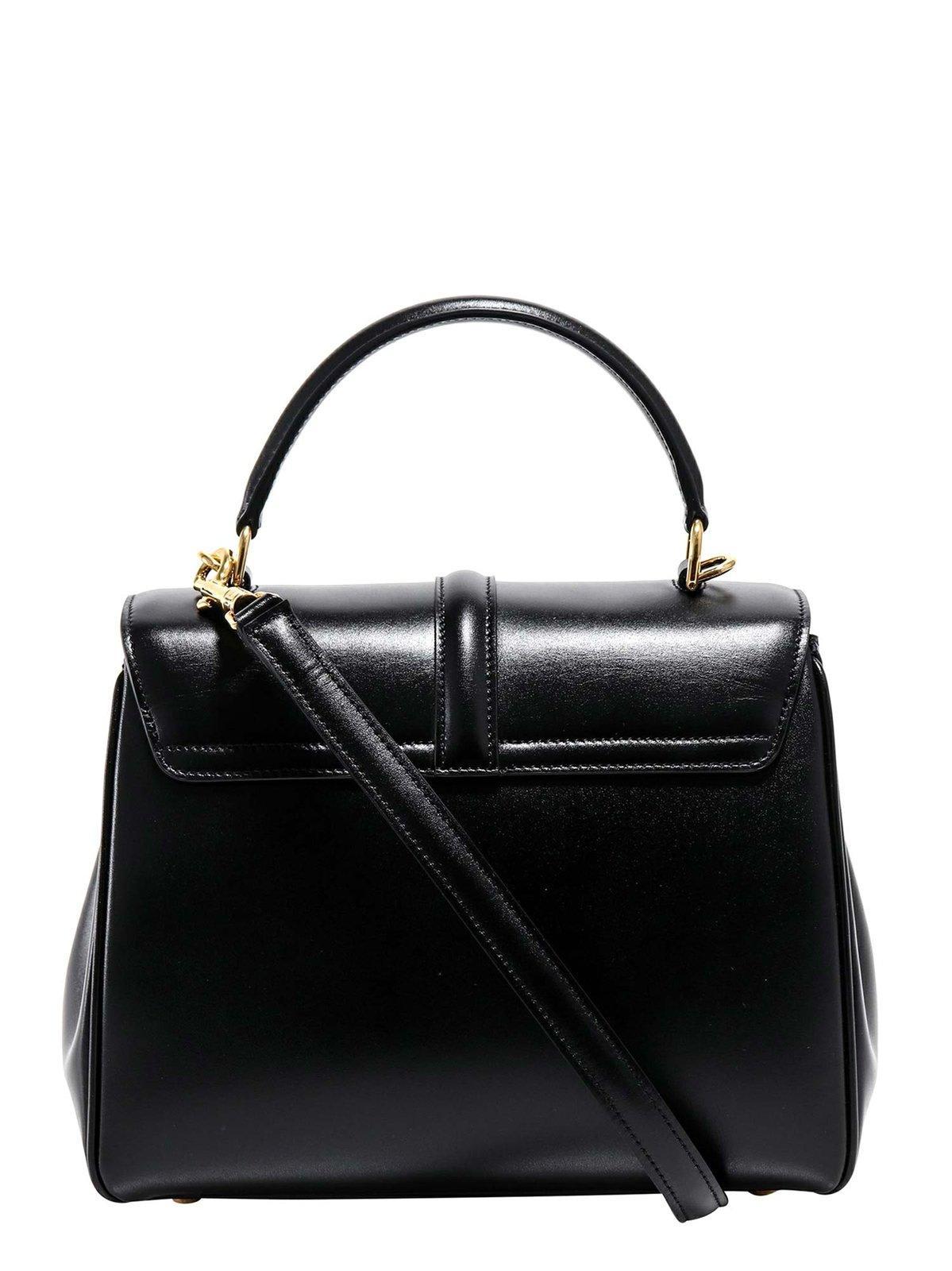 Celine Small 16 Foldover Top Tote Bag in Black Lyst