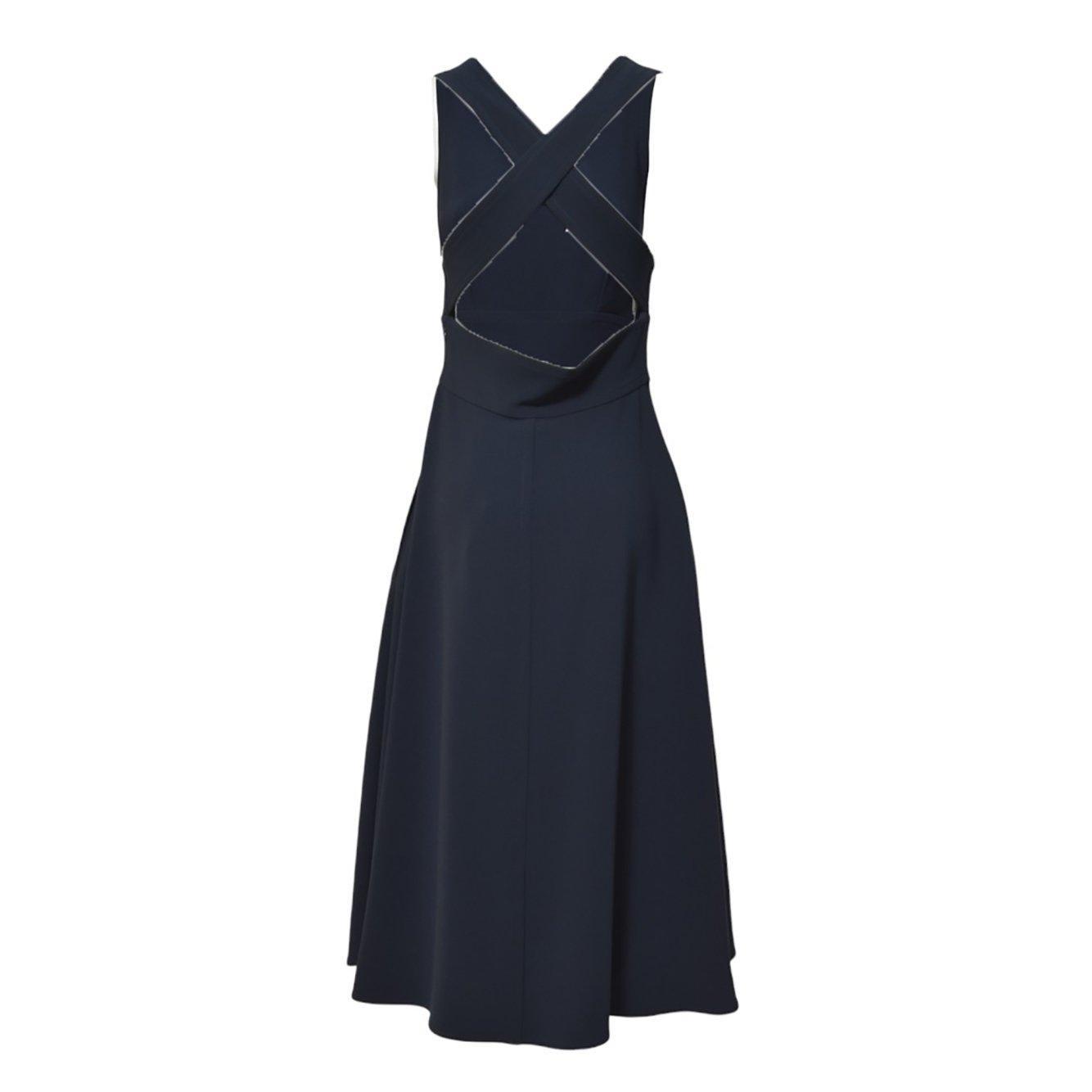 オールインワン・サロペット Aspesi Midnight Blue Cady Crepe Long Dress Aspesi Midnight Cady Crepe Long Dress in Blue | Lyst