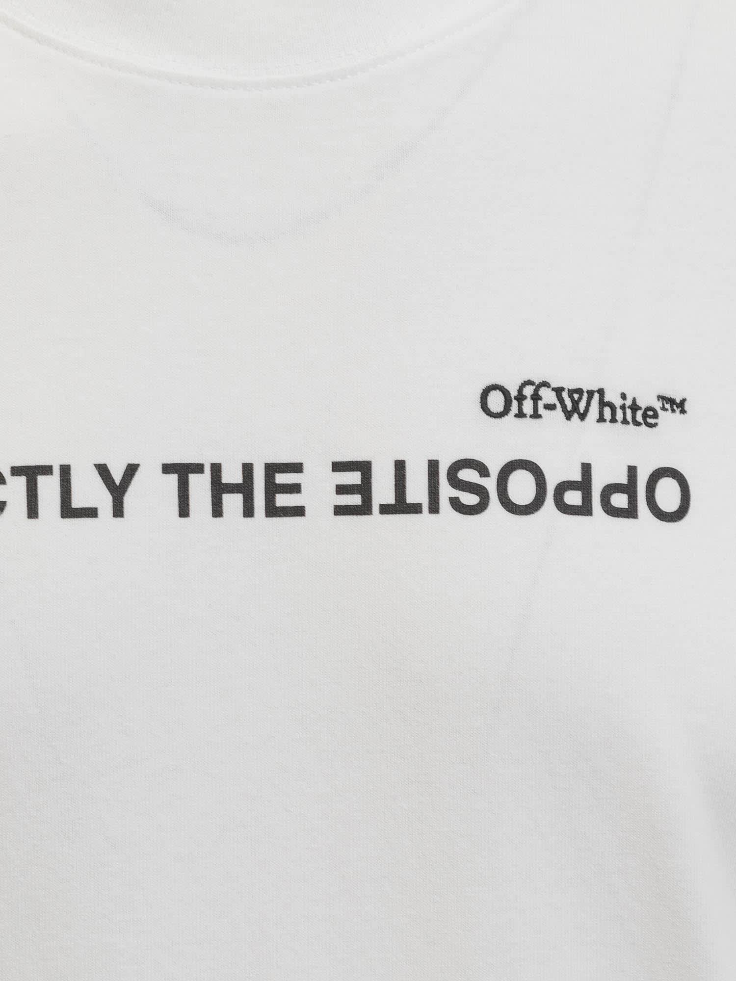Off-White c/o Virgil Abloh Exactly The Opposite T-shirt in White for Men |  Lyst