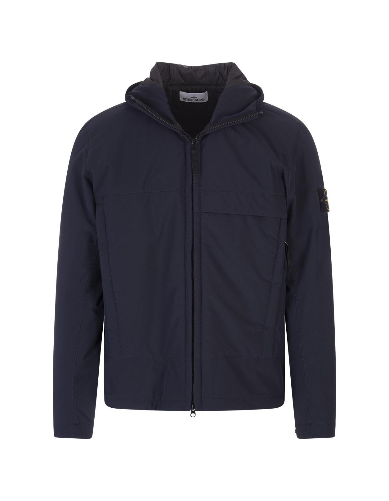 Stone Island Black Garment Dyed Crinkle Reps R-ny Down Jacket in Blue for  Men | Lyst