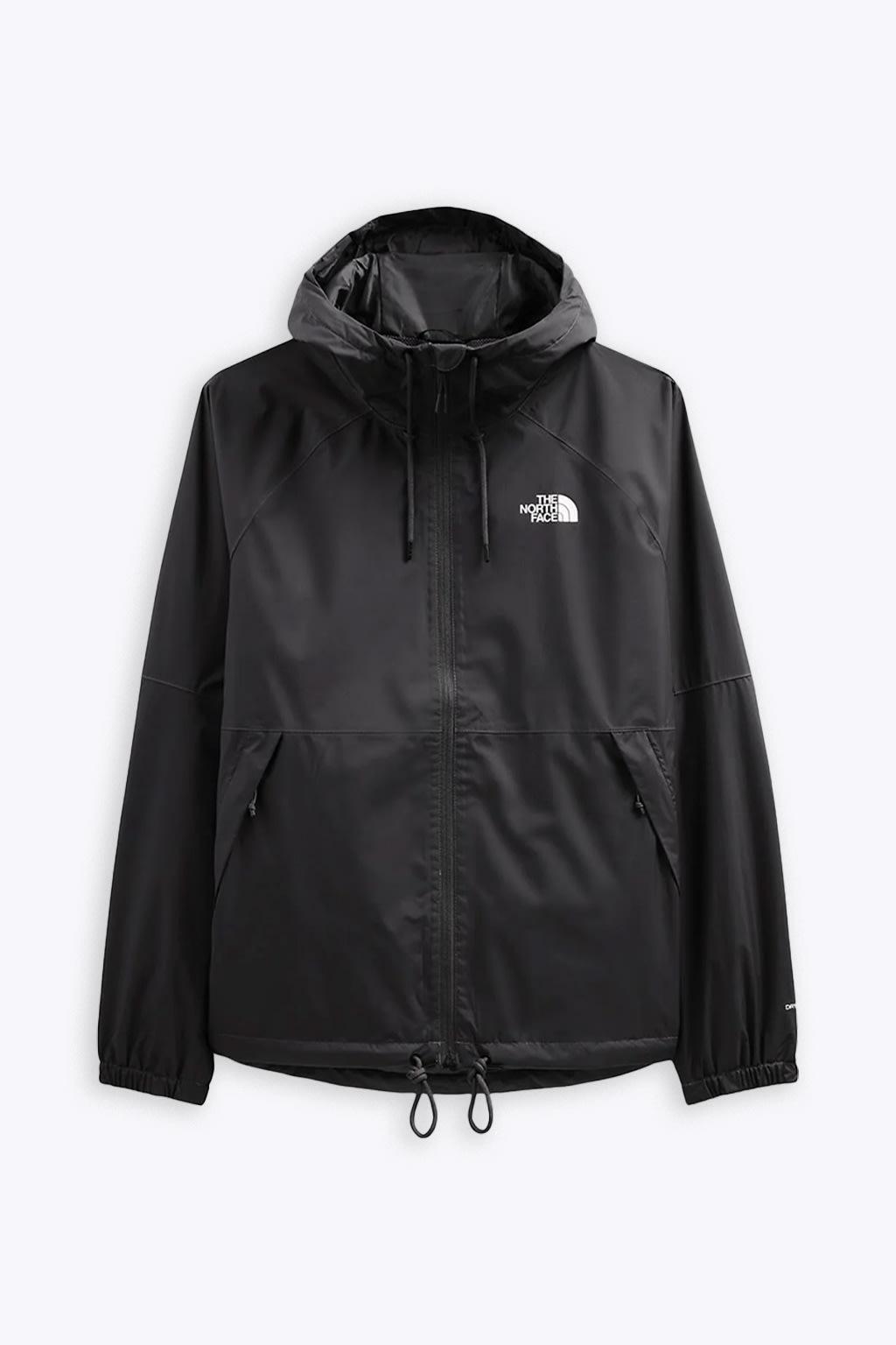 The North Face Elements Rain Hoodie Black Nylon Hoodie Rain Jacket