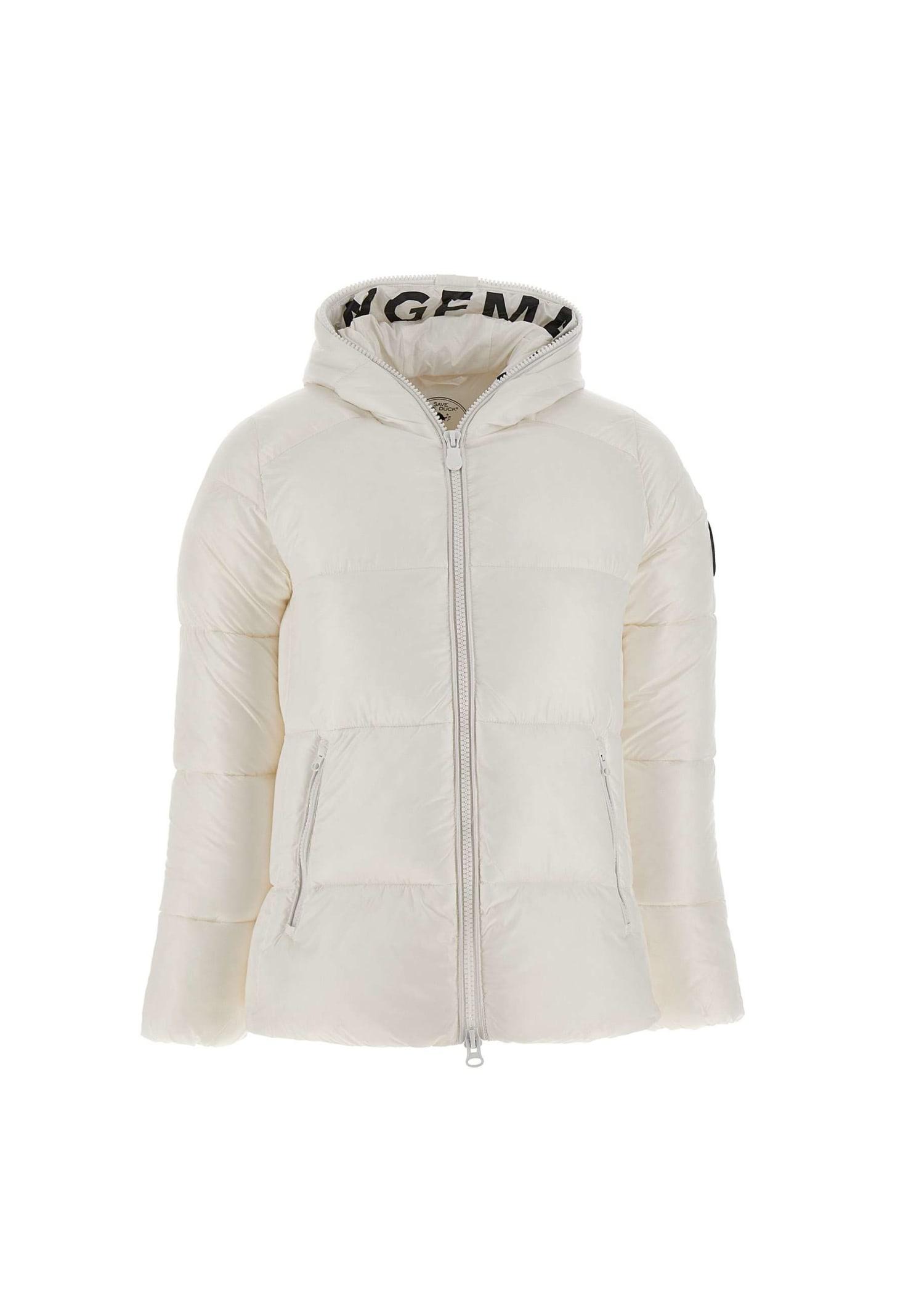 Save The Duck Rubber Lois Down Jacket in White - Save 5% | Lyst