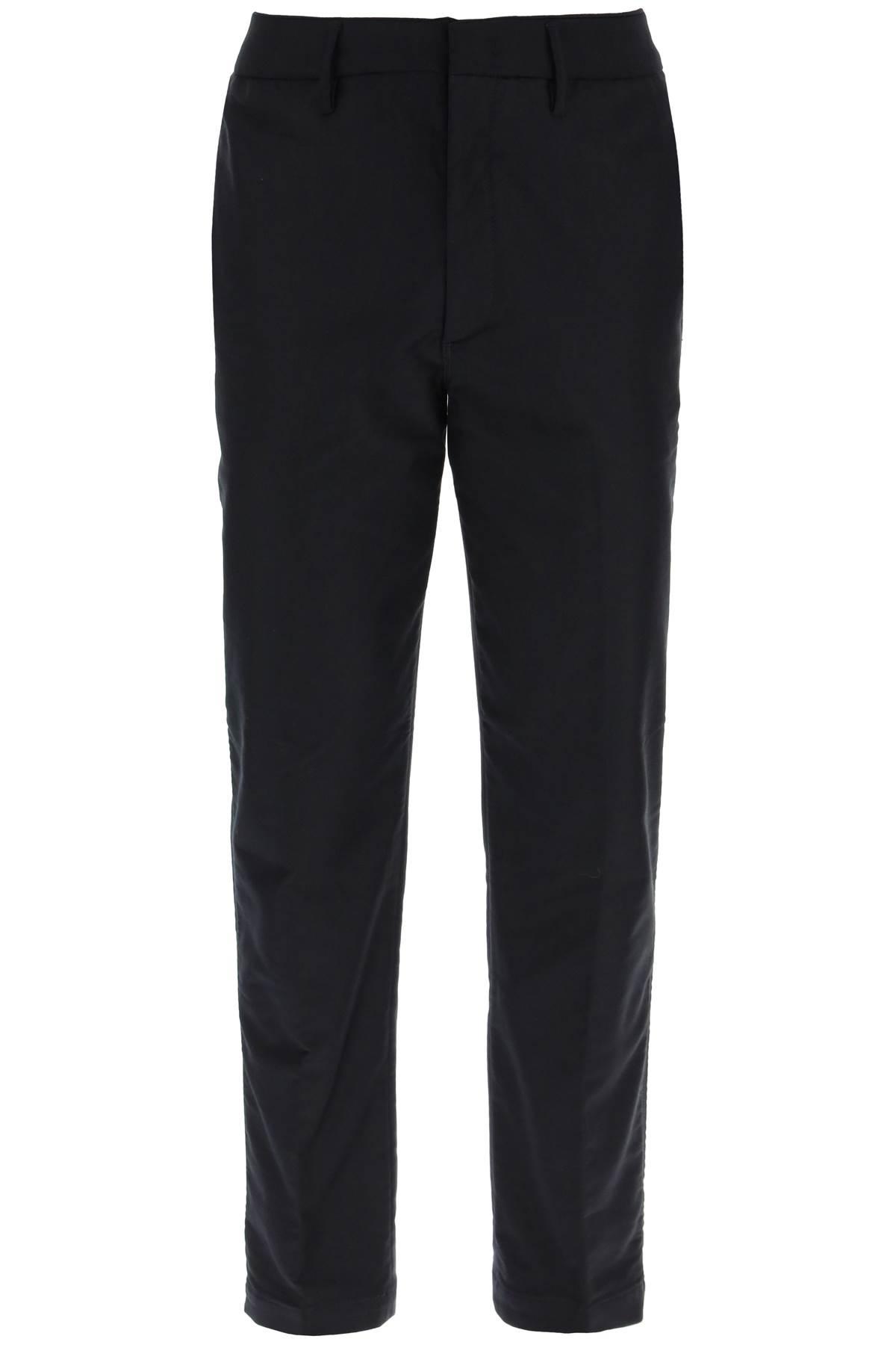 Emporio Armani Cotton And Modal Chino Pants in Black for Men | Lyst