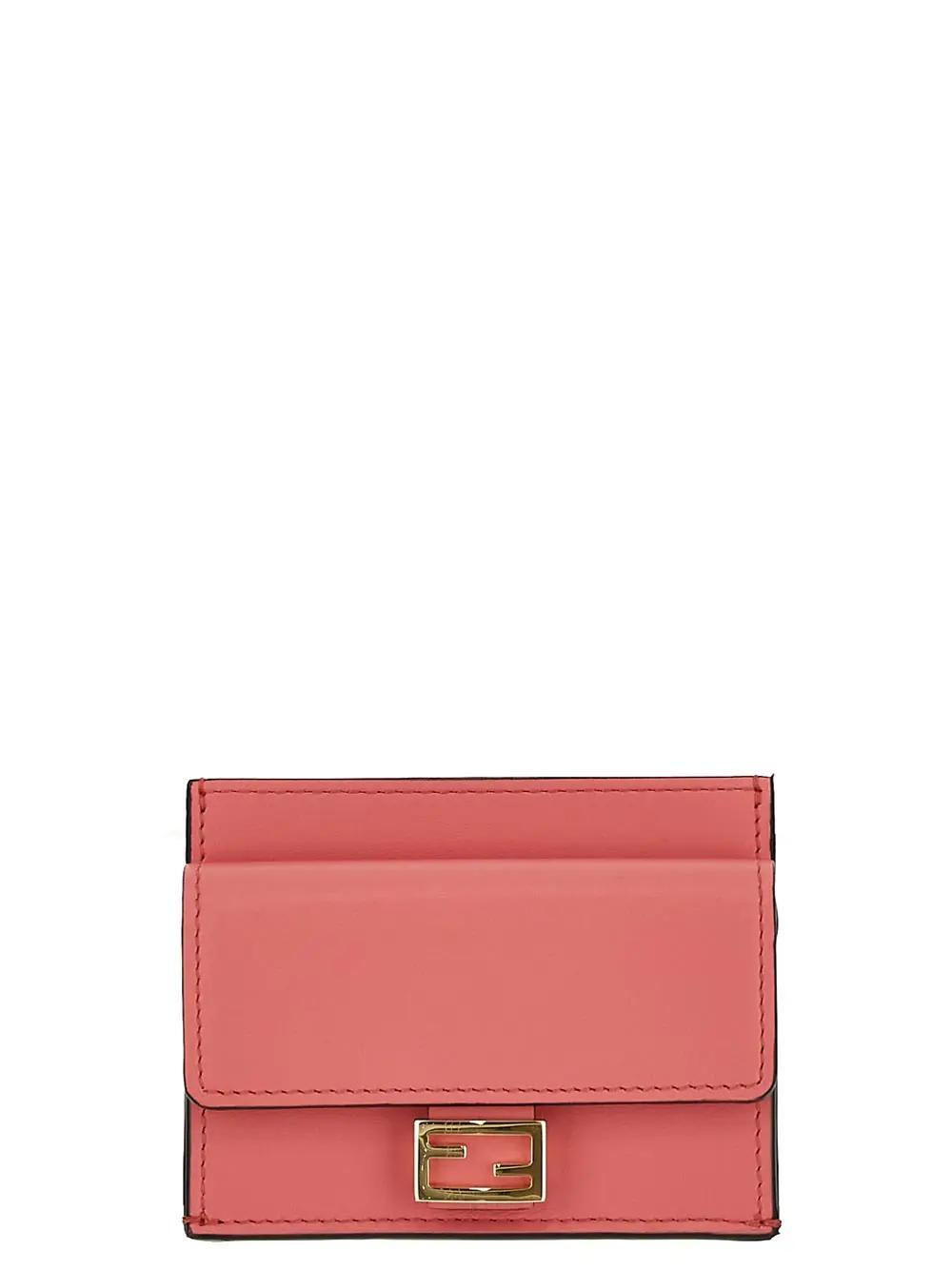Fendi Micro Trifold Wallet Multicolor in Leather with Gold-tone - US