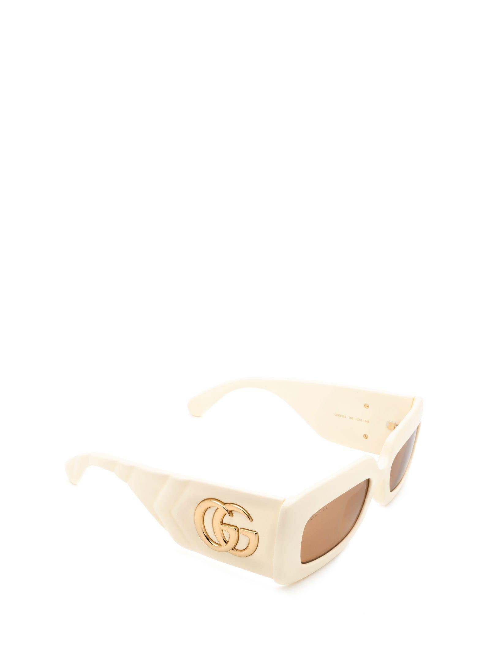 Top 79+ imagen white gucci sunglasses