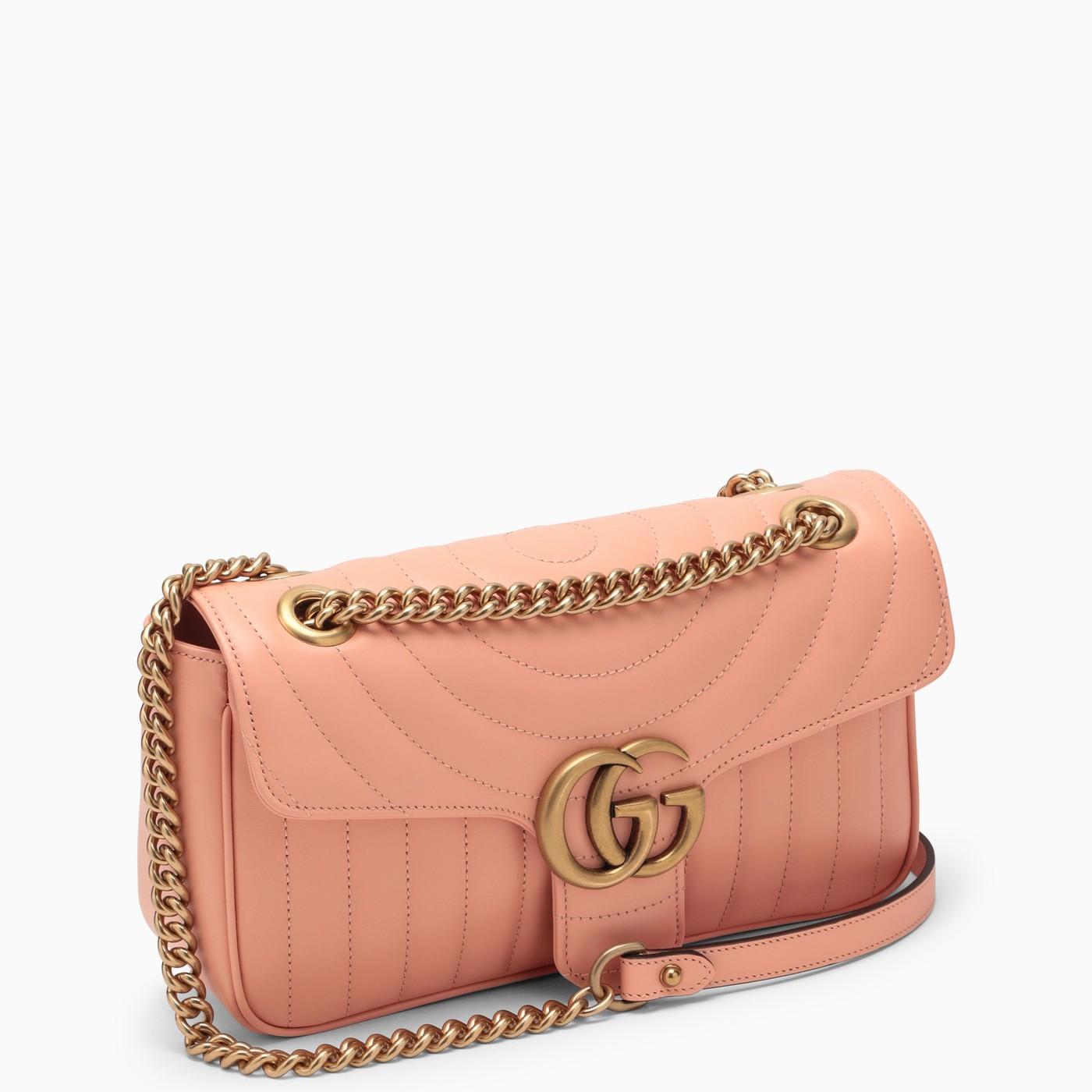Gucci Peachy Gg Marmont Small Shoulder Bag in Pink