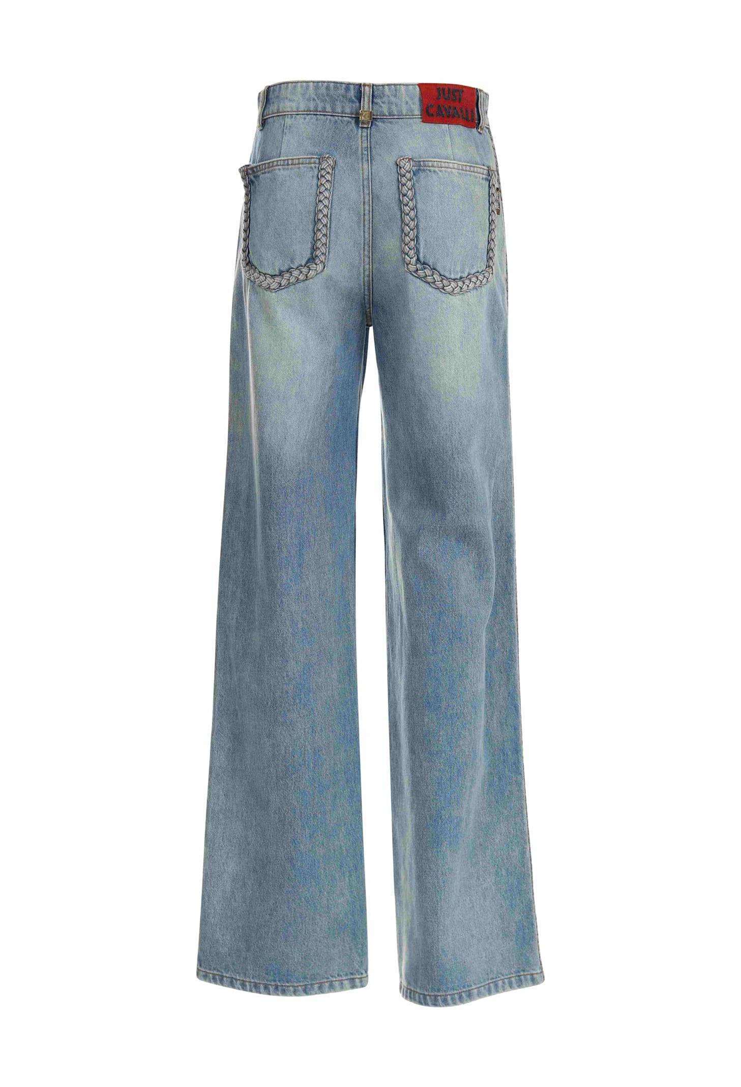 Jeans Just Cavalli En Coton Italien, Coupe Droite Classique, Neuf Avec étiquette