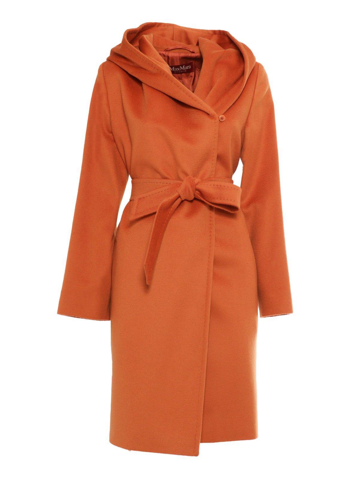 Max mara orange coat sale