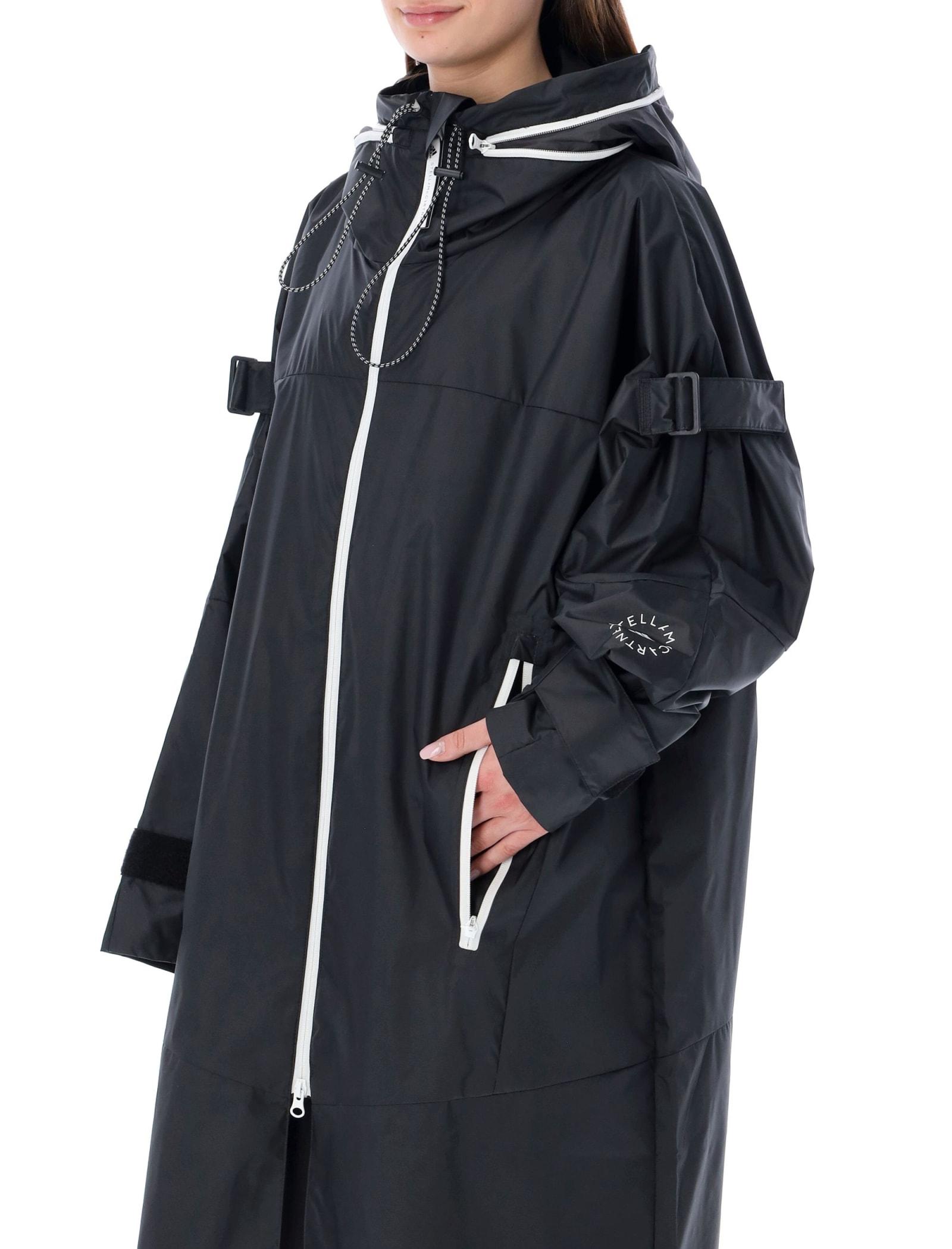 adidas By Stella McCartney Long Raincoat in Blue | Lyst