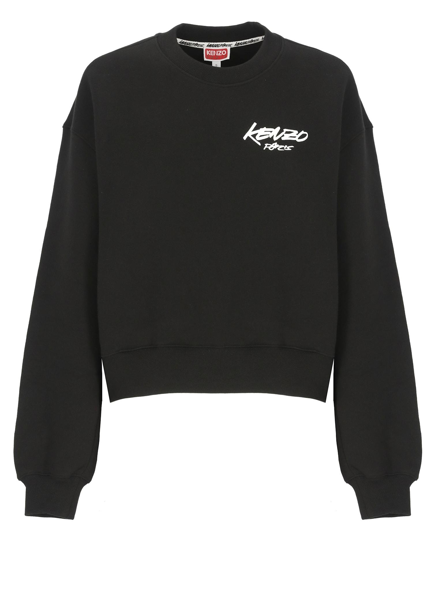 パーカー・フーディ Kenzo Graphic Black Cotton Sweatshirt KENZO TIGER EMBROIDERED HOODIE SWEATSHIRT BLACK *NEW* | eBay