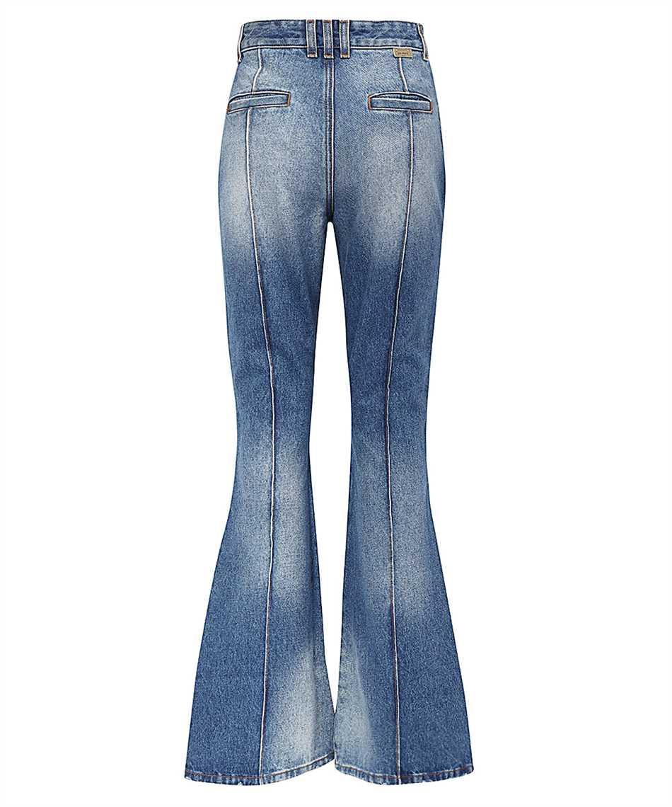 デニム・ジーパン BALMAIN Women Denim Pants DF2PD005 KH69 GFM BEIGE BROWN Flared denim jeans blue blue - Women | BALMAIN