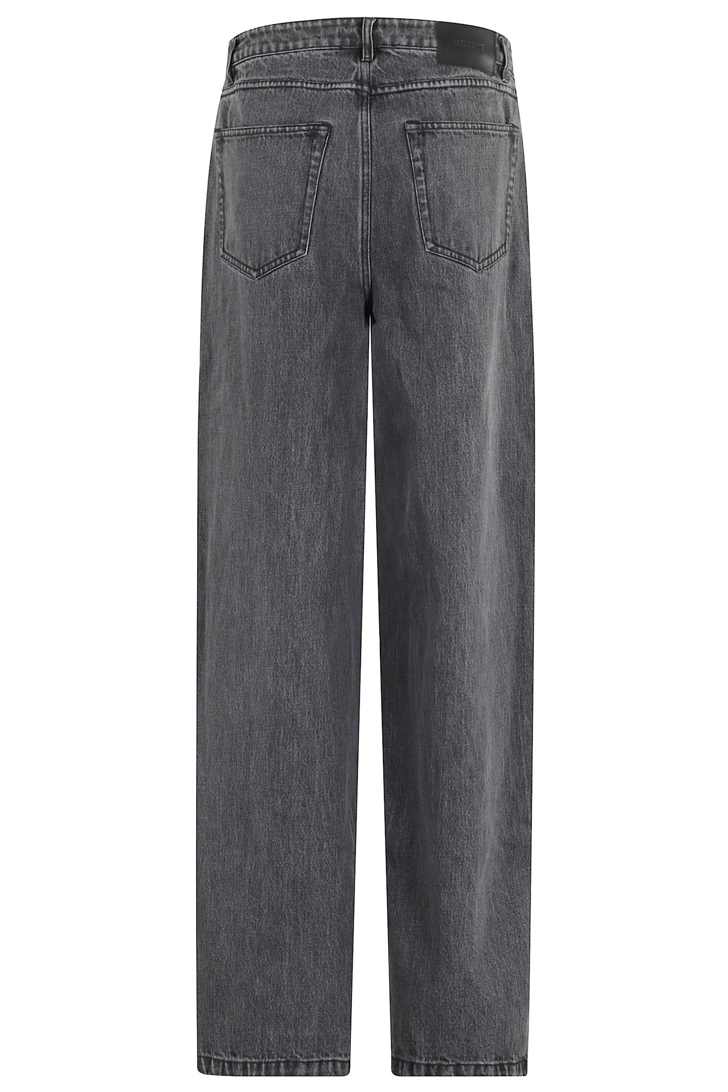 デニム・ジーパン Rotate Birger Christensen Silver Pants In Organic Denim Rotate Birger Christensen Silver Pants In Organic Denim